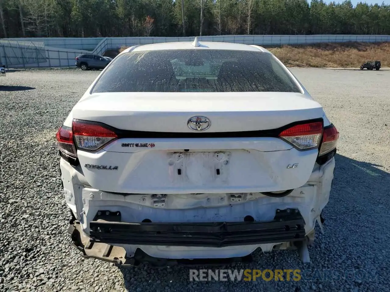 6 Фотография поврежденного автомобиля 5YFEPMAE1MP261765 TOYOTA COROLLA 2021