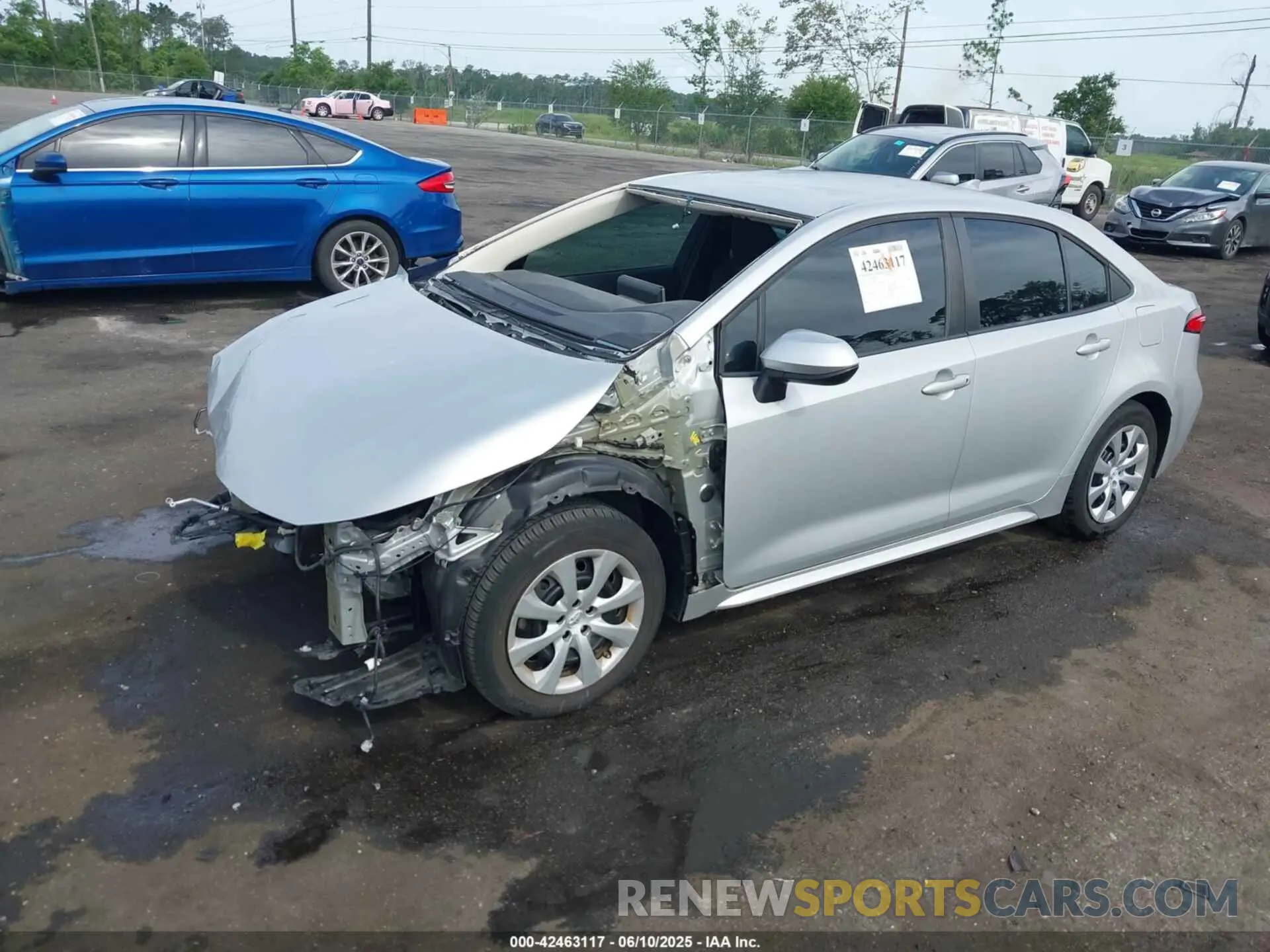 2 Photograph of a damaged car 5YFEPMAE1MP263743 TOYOTA COROLLA 2021
