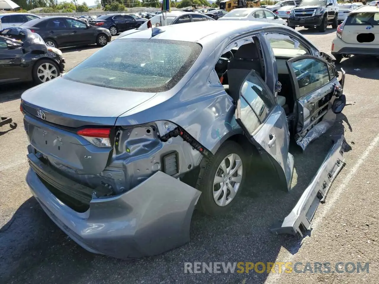 4 Фотография поврежденного автомобиля 5YFEPMAE1MP267937 TOYOTA COROLLA 2021