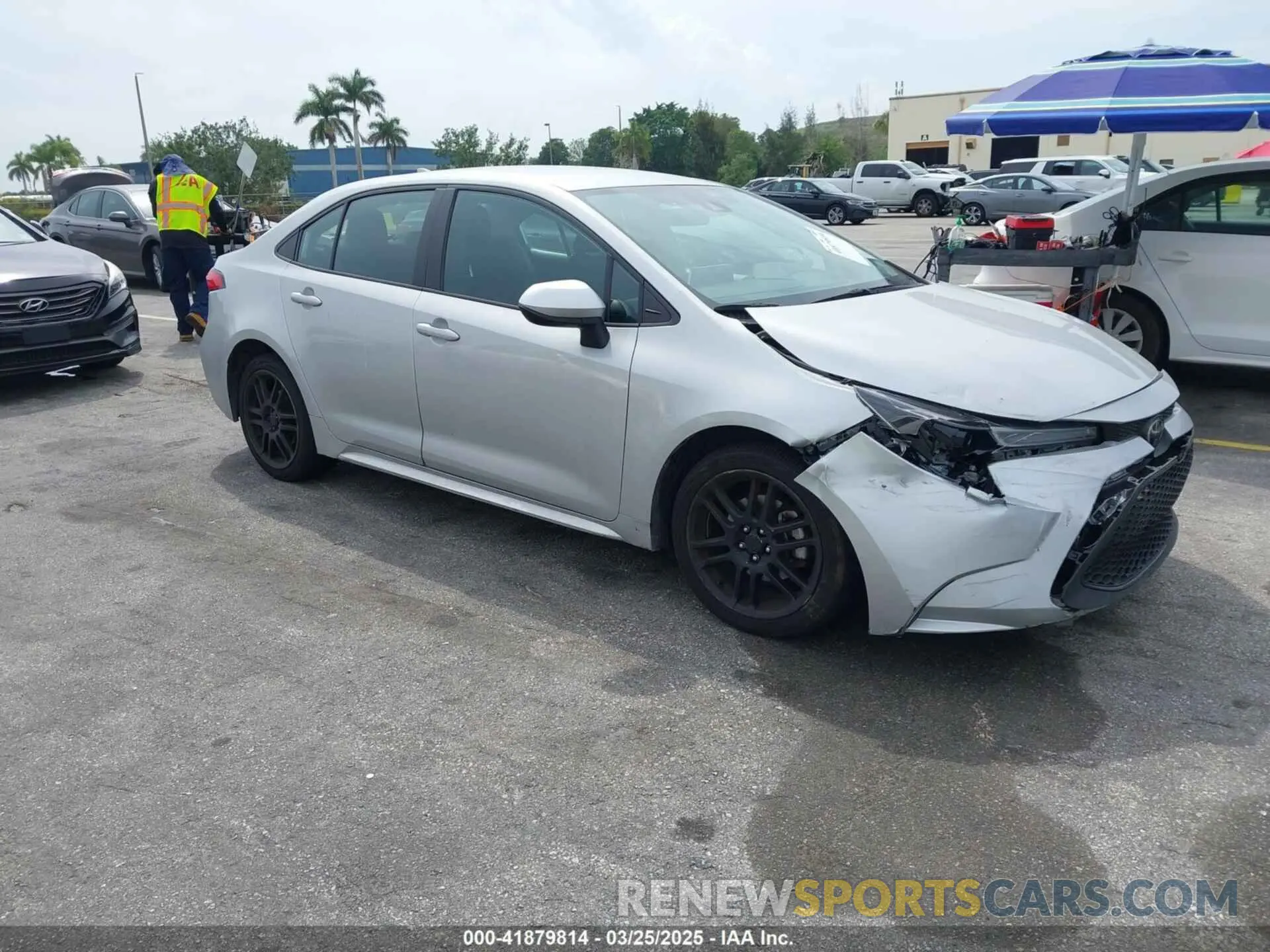 1 Photograph of a damaged car 5YFEPMAE2MP169418 TOYOTA COROLLA 2021