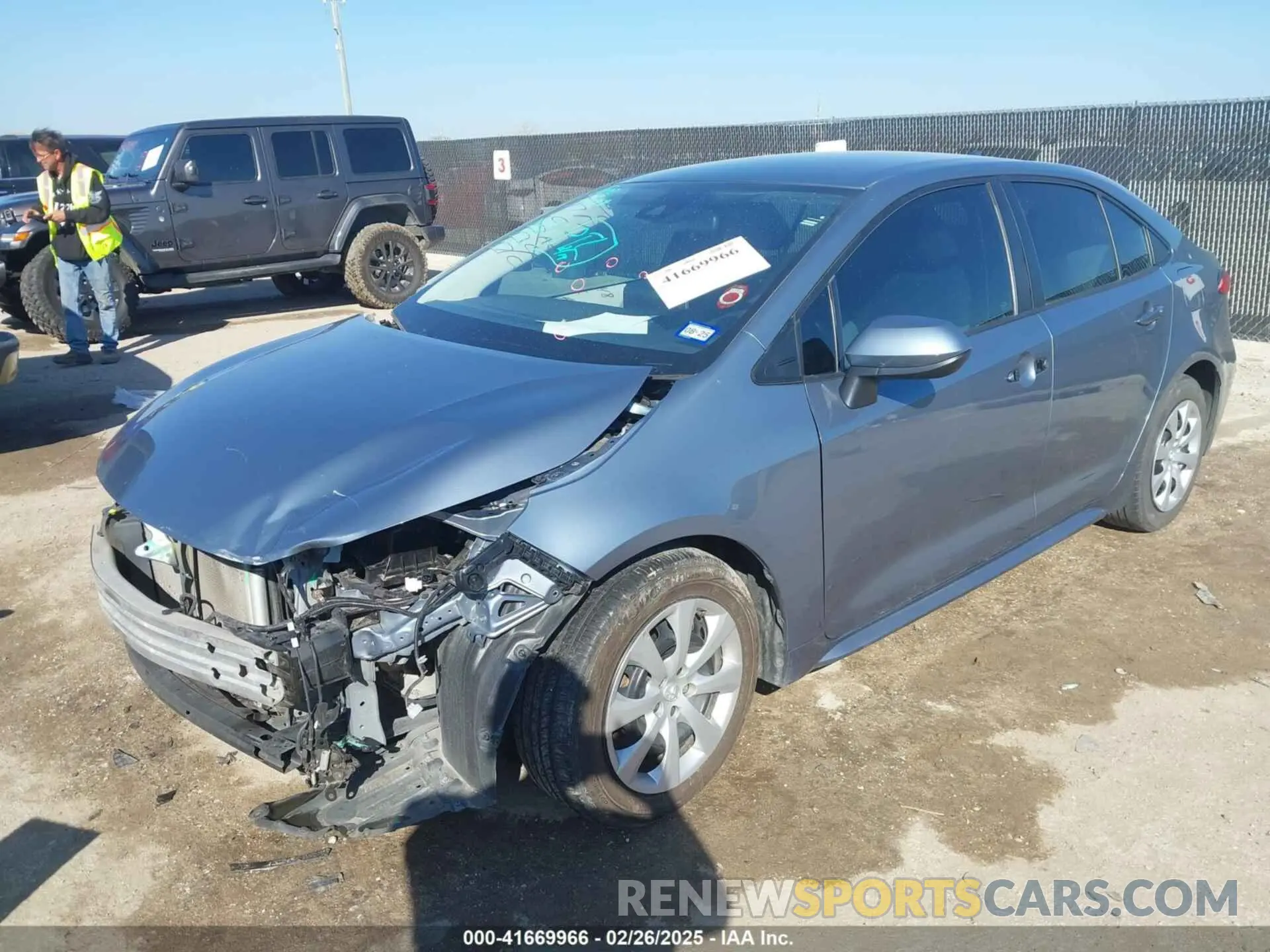 2 Фотография поврежденного автомобиля 5YFEPMAE2MP174599 TOYOTA COROLLA 2021