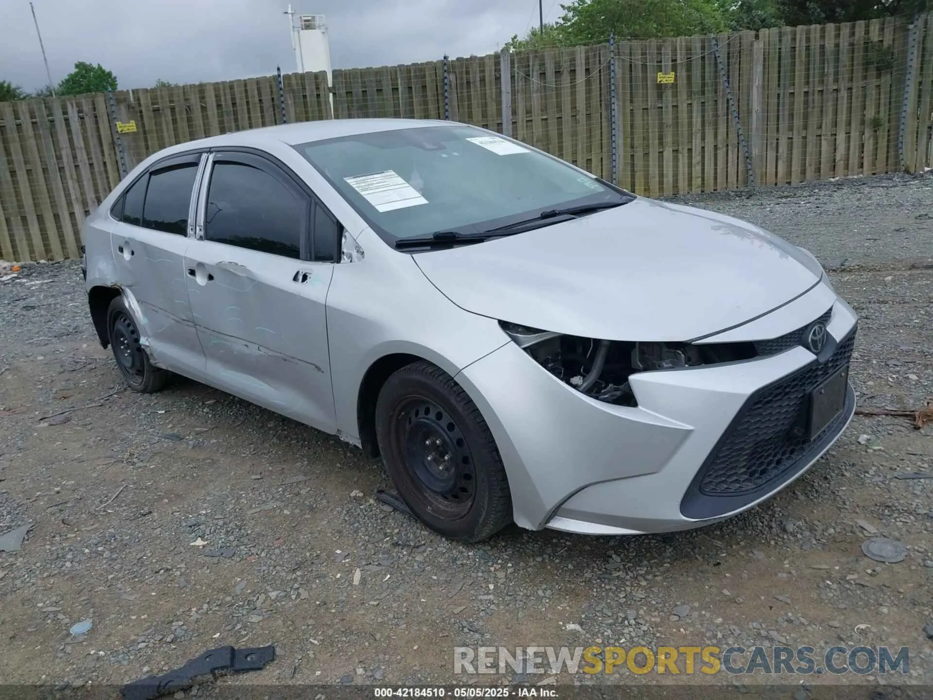 1 Photograph of a damaged car 5YFEPMAE2MP176630 TOYOTA COROLLA 2021