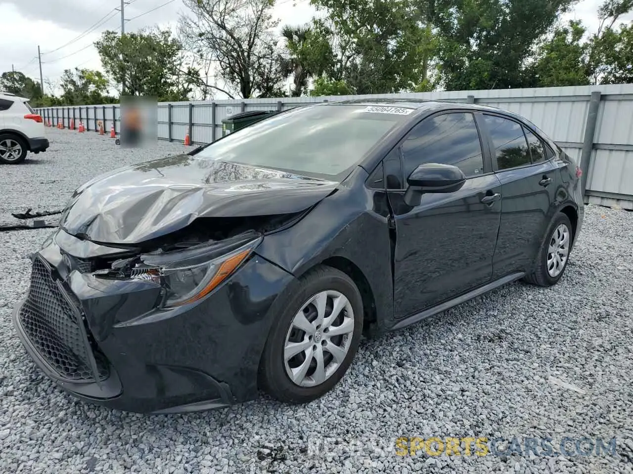1 Photograph of a damaged car 5YFEPMAE2MP177518 TOYOTA COROLLA 2021