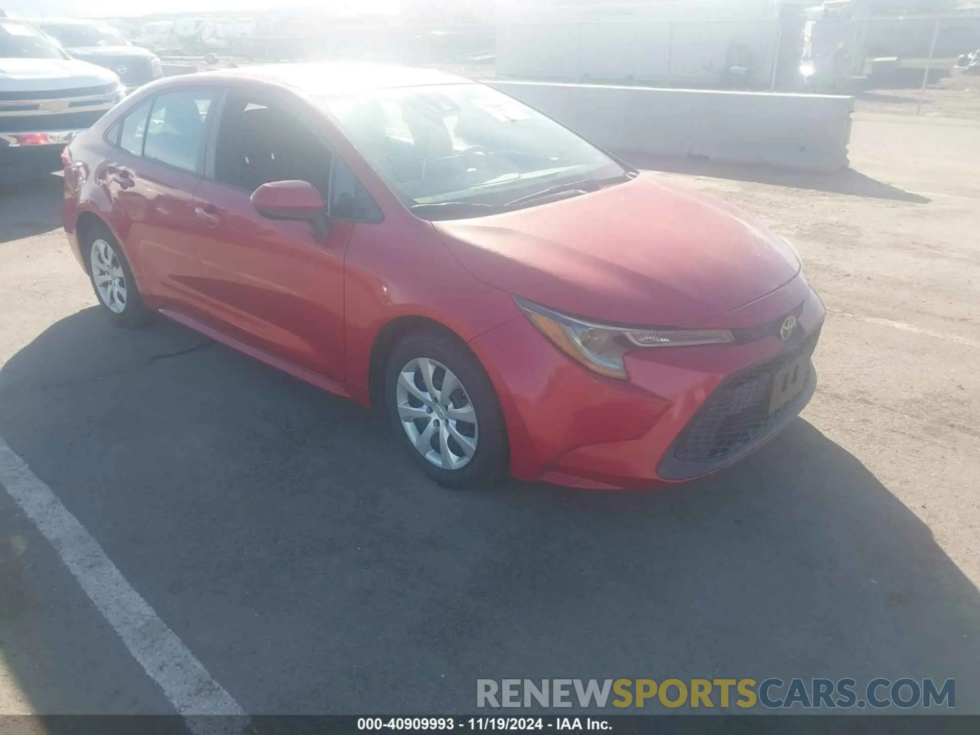 1 Фотография поврежденного автомобиля 5YFEPMAE2MP185019 TOYOTA COROLLA 2021