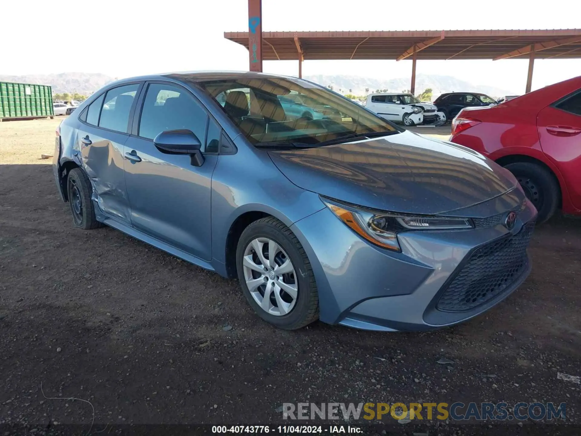 1 Photograph of a damaged car 5YFEPMAE2MP205737 TOYOTA COROLLA 2021