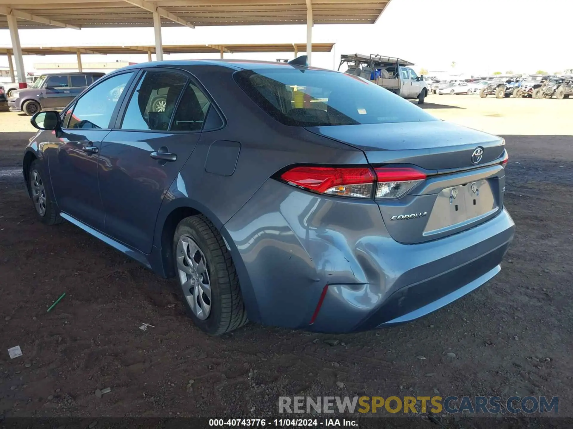 3 Photograph of a damaged car 5YFEPMAE2MP205737 TOYOTA COROLLA 2021