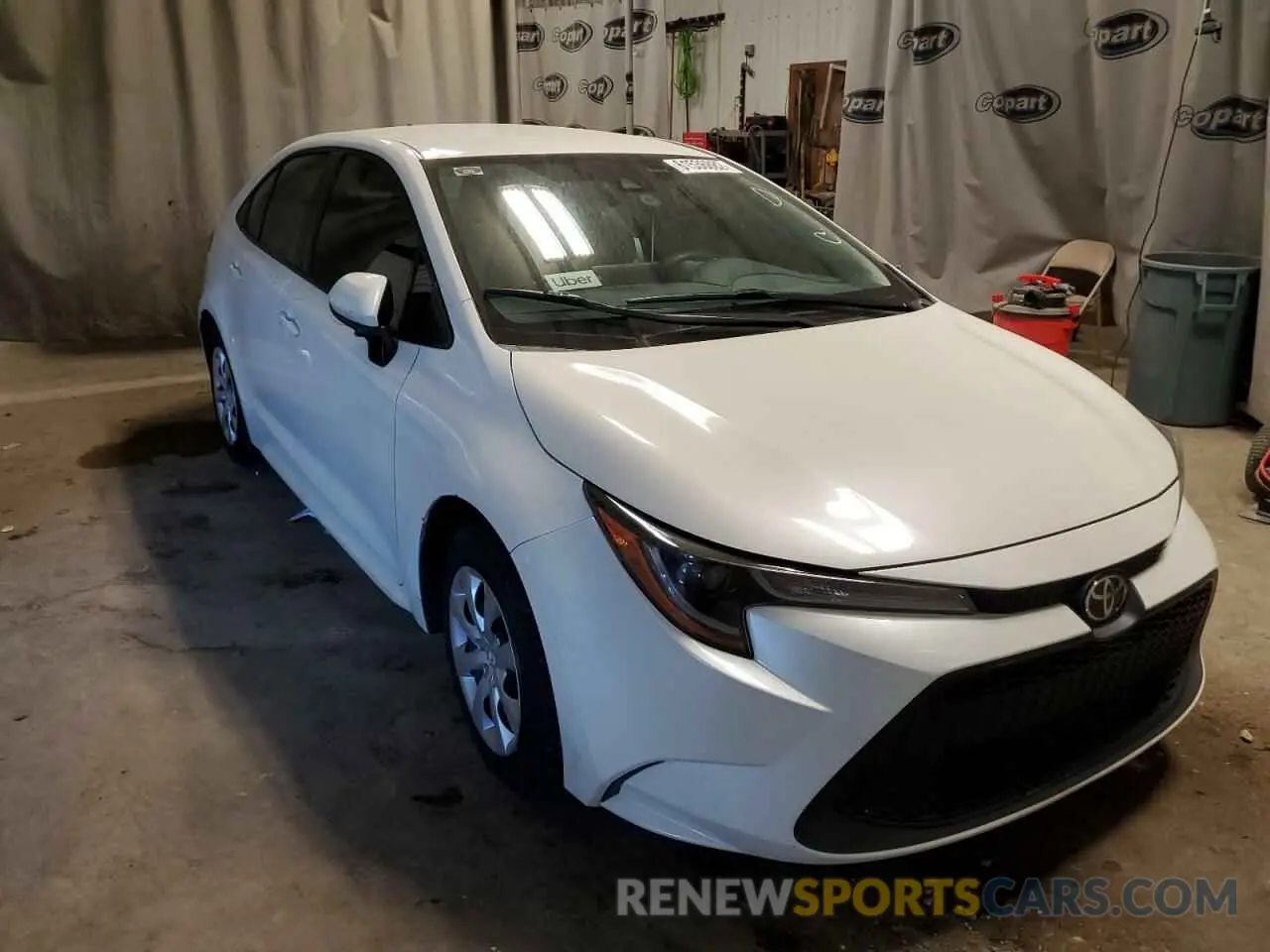1 Photograph of a damaged car 5YFEPMAE2MP209528 TOYOTA COROLLA 2021