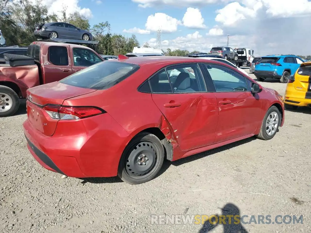 3 Photograph of a damaged car 5YFEPMAE2MP214762 TOYOTA COROLLA 2021