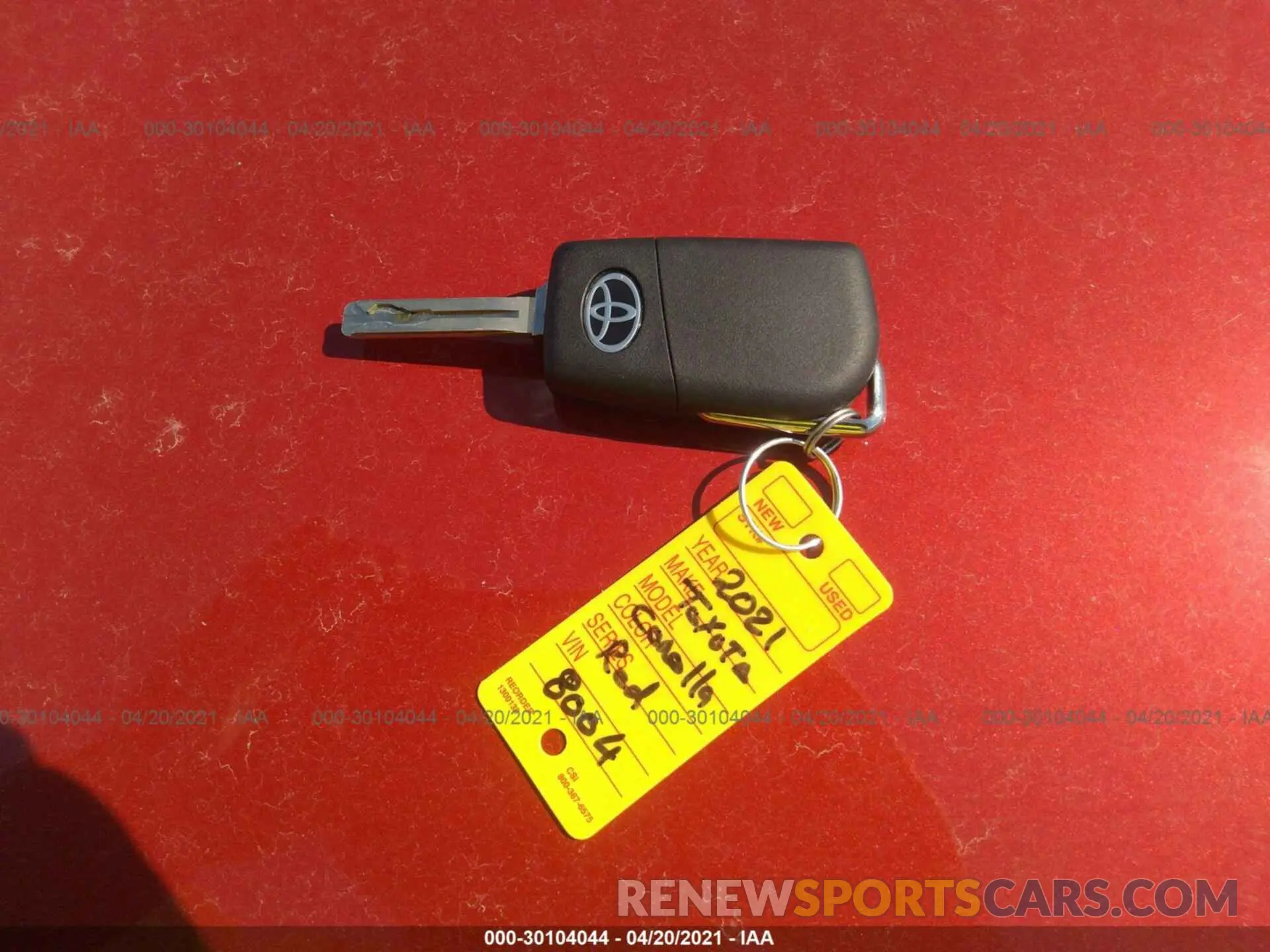 11 Photograph of a damaged car 5YFEPMAE2MP218004 TOYOTA COROLLA 2021