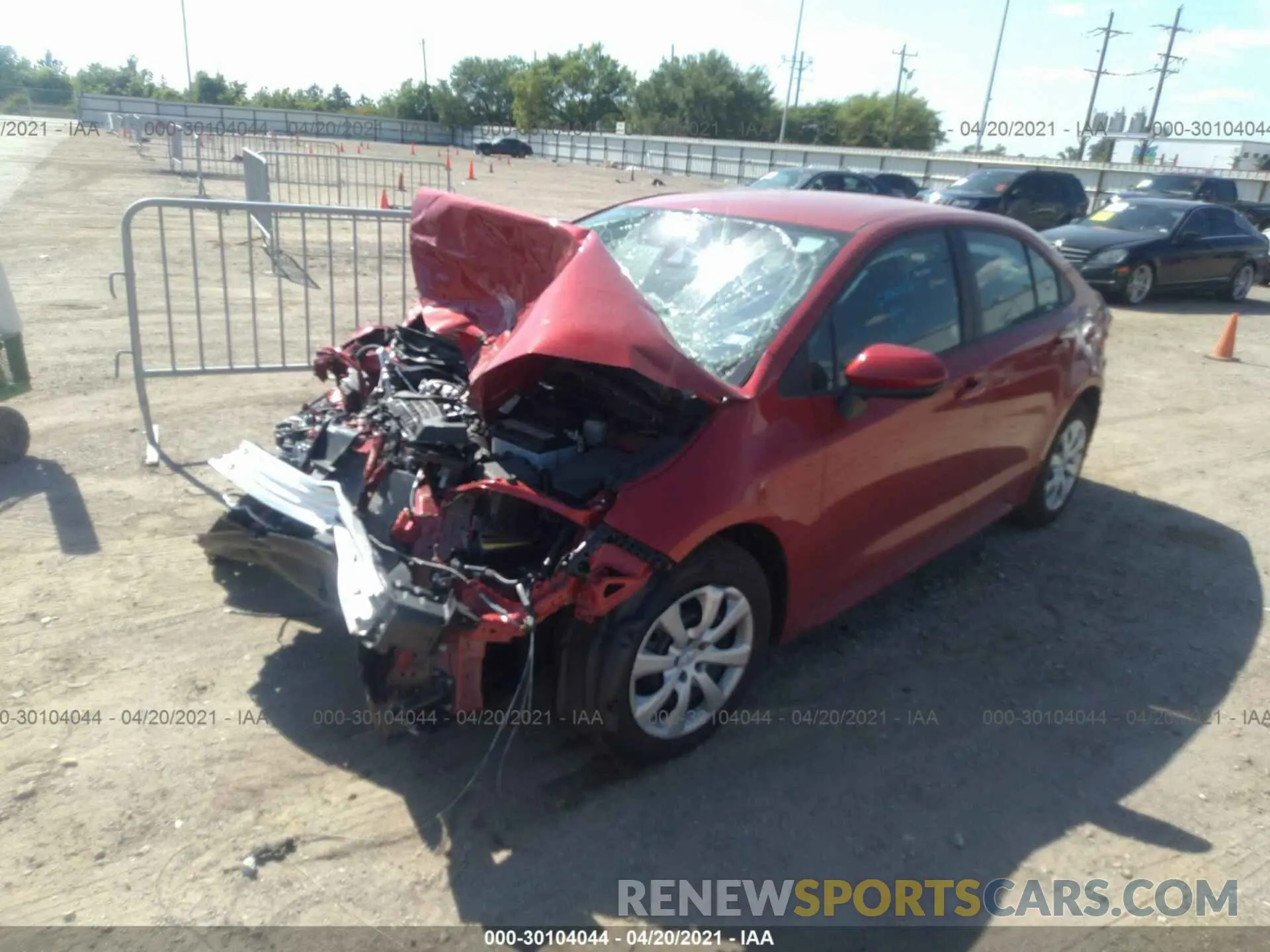 2 Photograph of a damaged car 5YFEPMAE2MP218004 TOYOTA COROLLA 2021