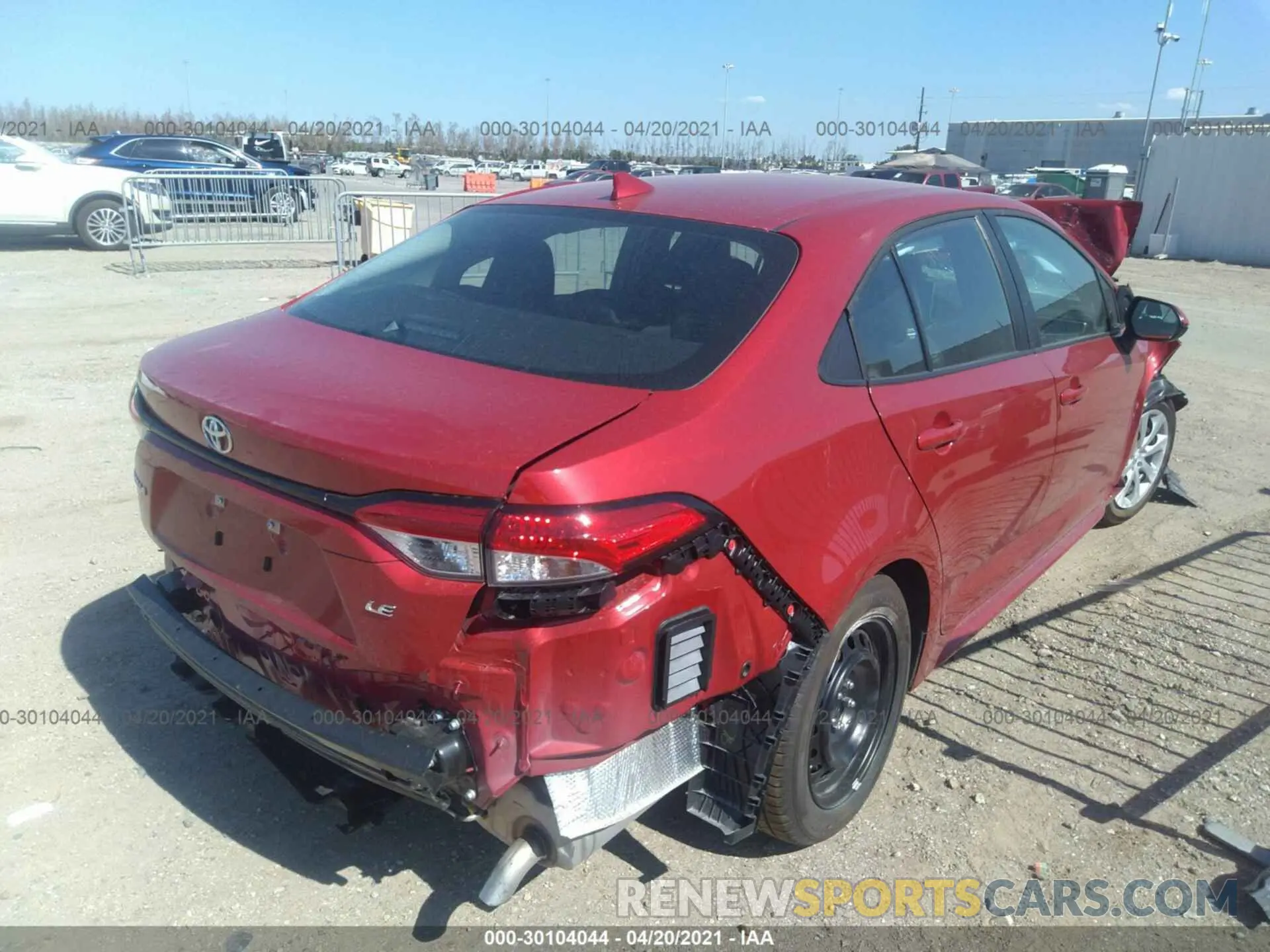 4 Photograph of a damaged car 5YFEPMAE2MP218004 TOYOTA COROLLA 2021