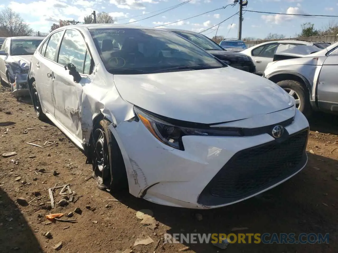 1 Photograph of a damaged car 5YFEPMAE2MP250452 TOYOTA COROLLA 2021