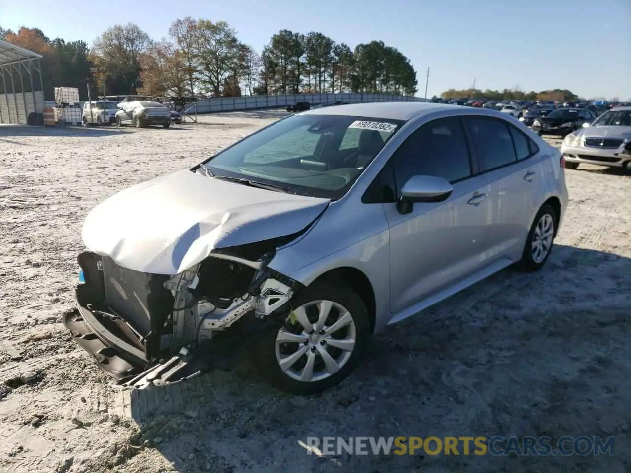 1 Photograph of a damaged car 5YFEPMAE2MP268871 TOYOTA COROLLA 2021