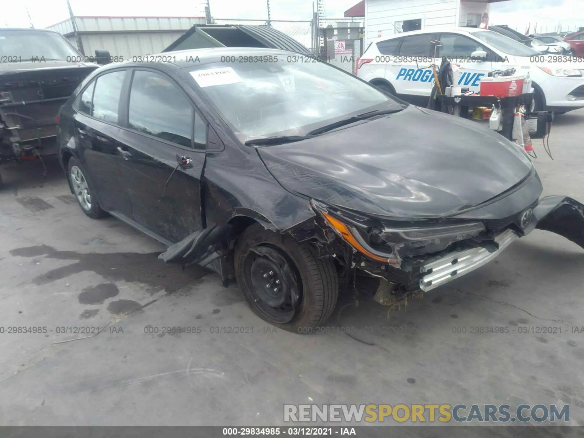 1 Photograph of a damaged car 5YFEPMAE3MP174059 TOYOTA COROLLA 2021