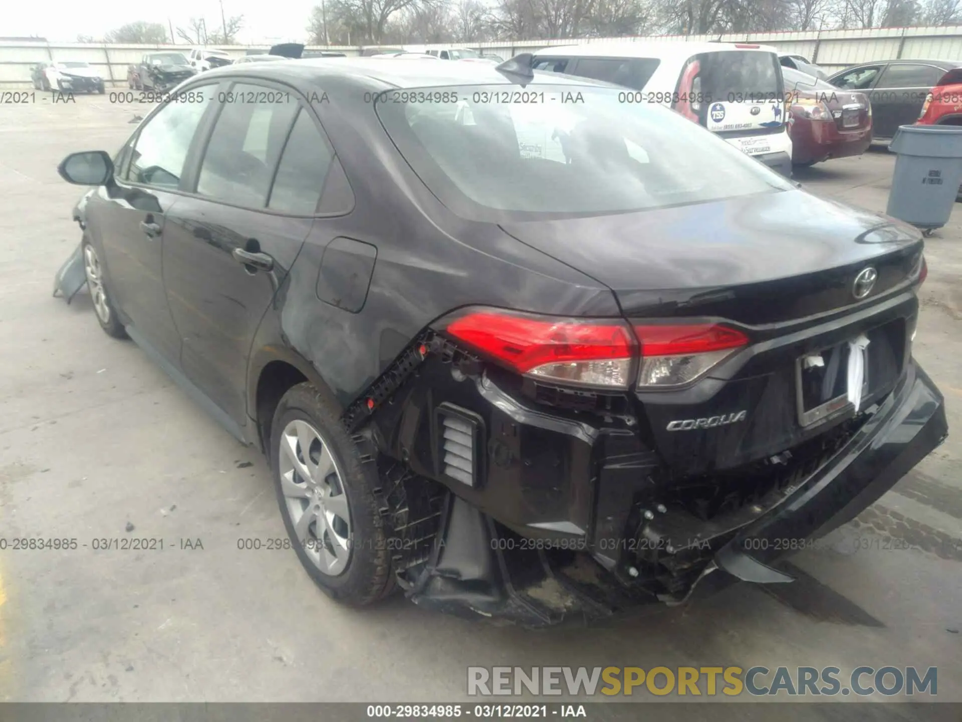 3 Photograph of a damaged car 5YFEPMAE3MP174059 TOYOTA COROLLA 2021