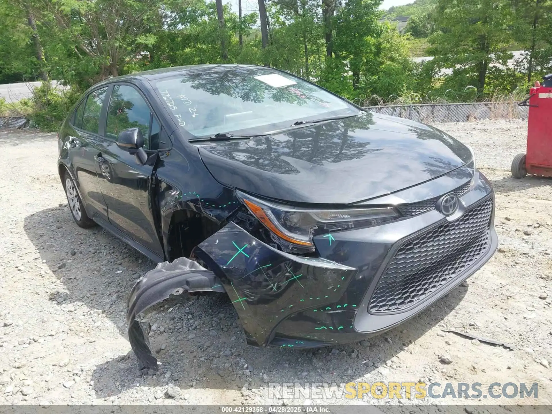 1 Фотография поврежденного автомобиля 5YFEPMAE3MP178659 TOYOTA COROLLA 2021