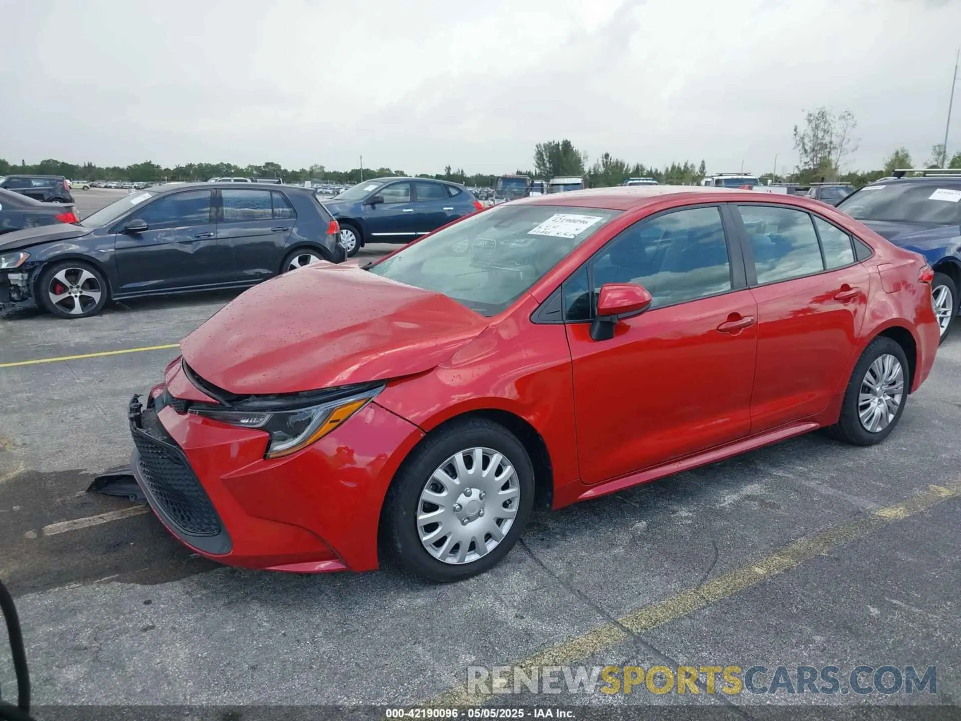 2 Photograph of a damaged car 5YFEPMAE3MP187958 TOYOTA COROLLA 2021