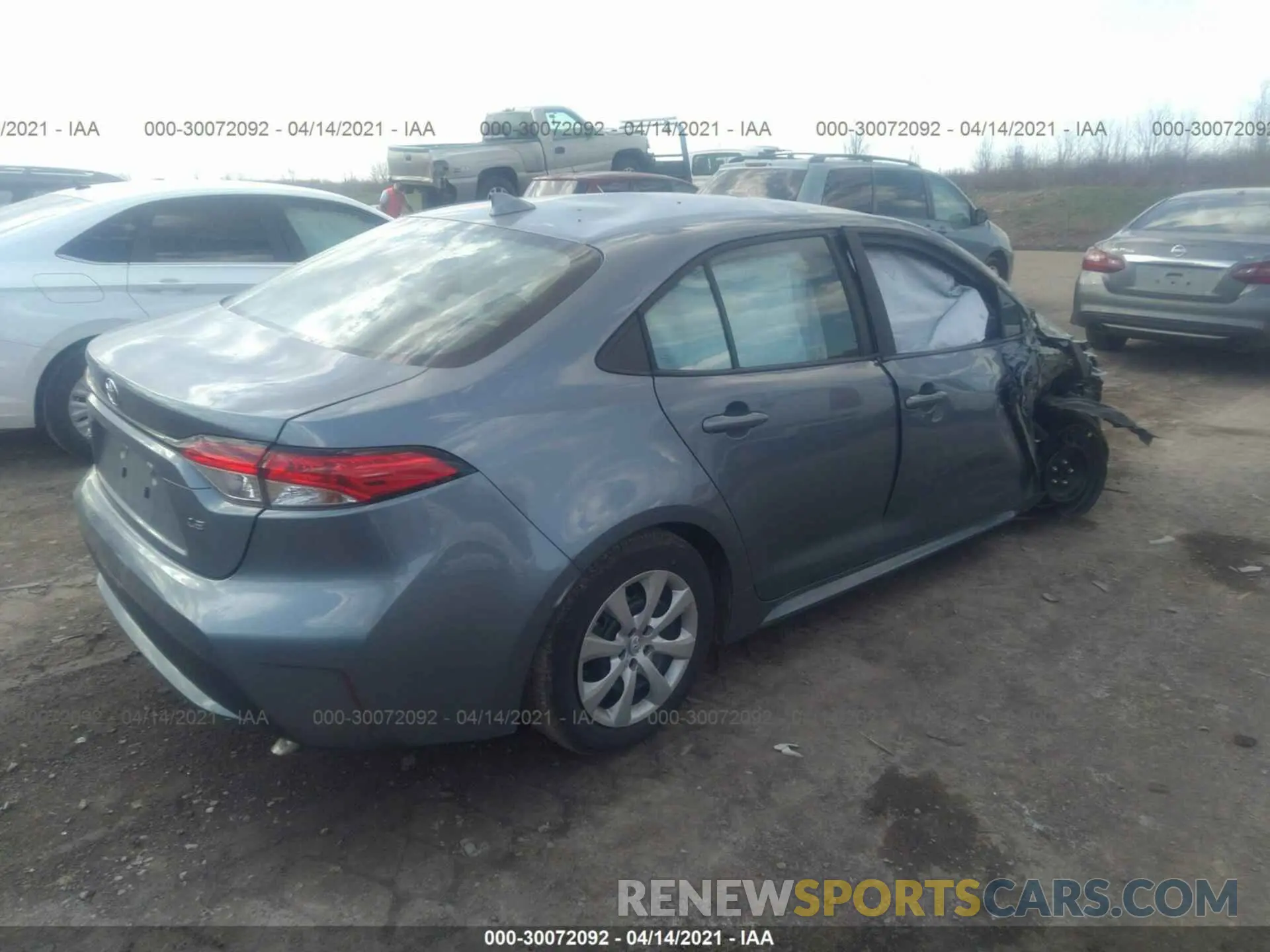 4 Photograph of a damaged car 5YFEPMAE3MP189211 TOYOTA COROLLA 2021