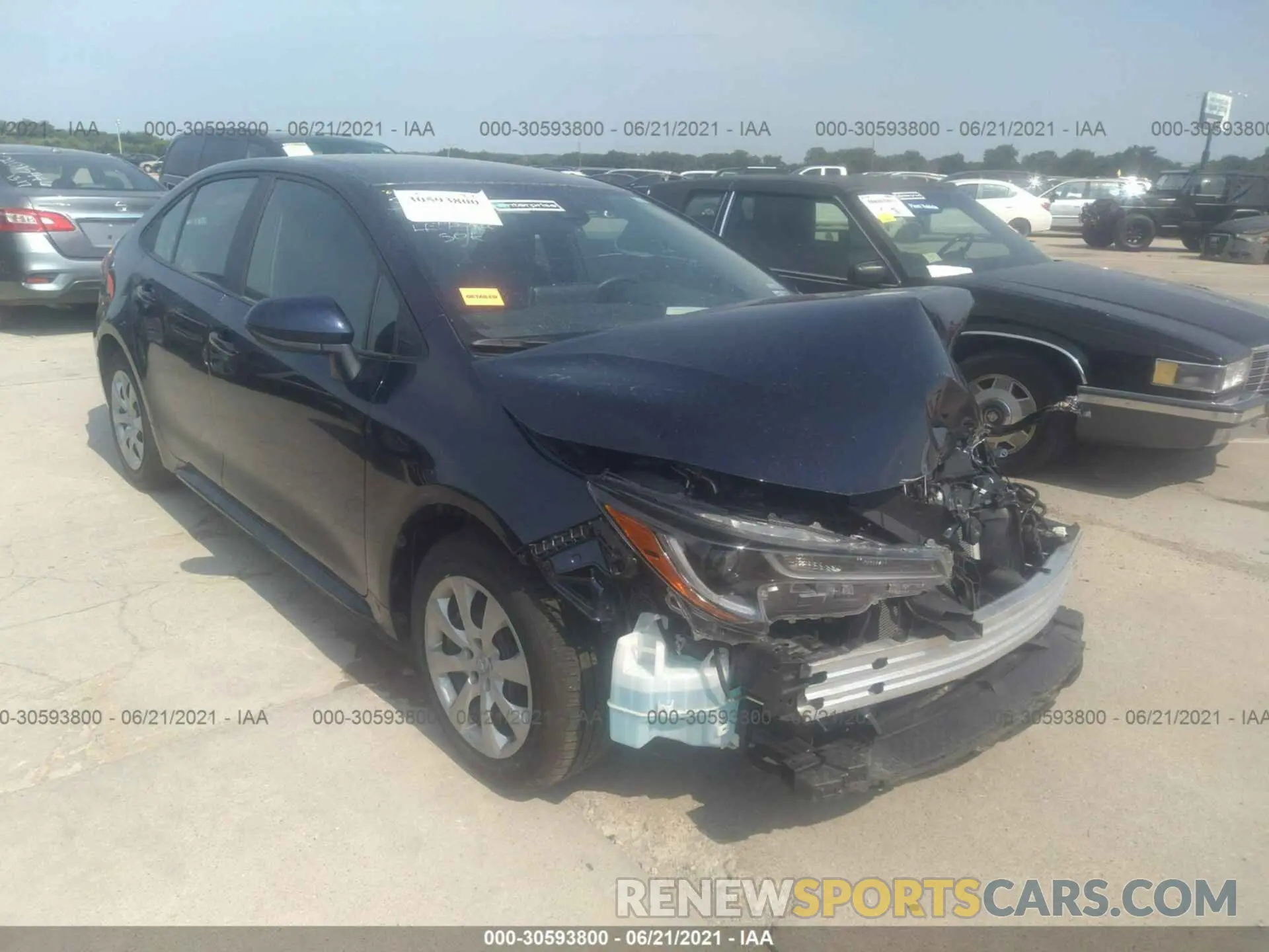 1 Photograph of a damaged car 5YFEPMAE3MP190889 TOYOTA COROLLA 2021