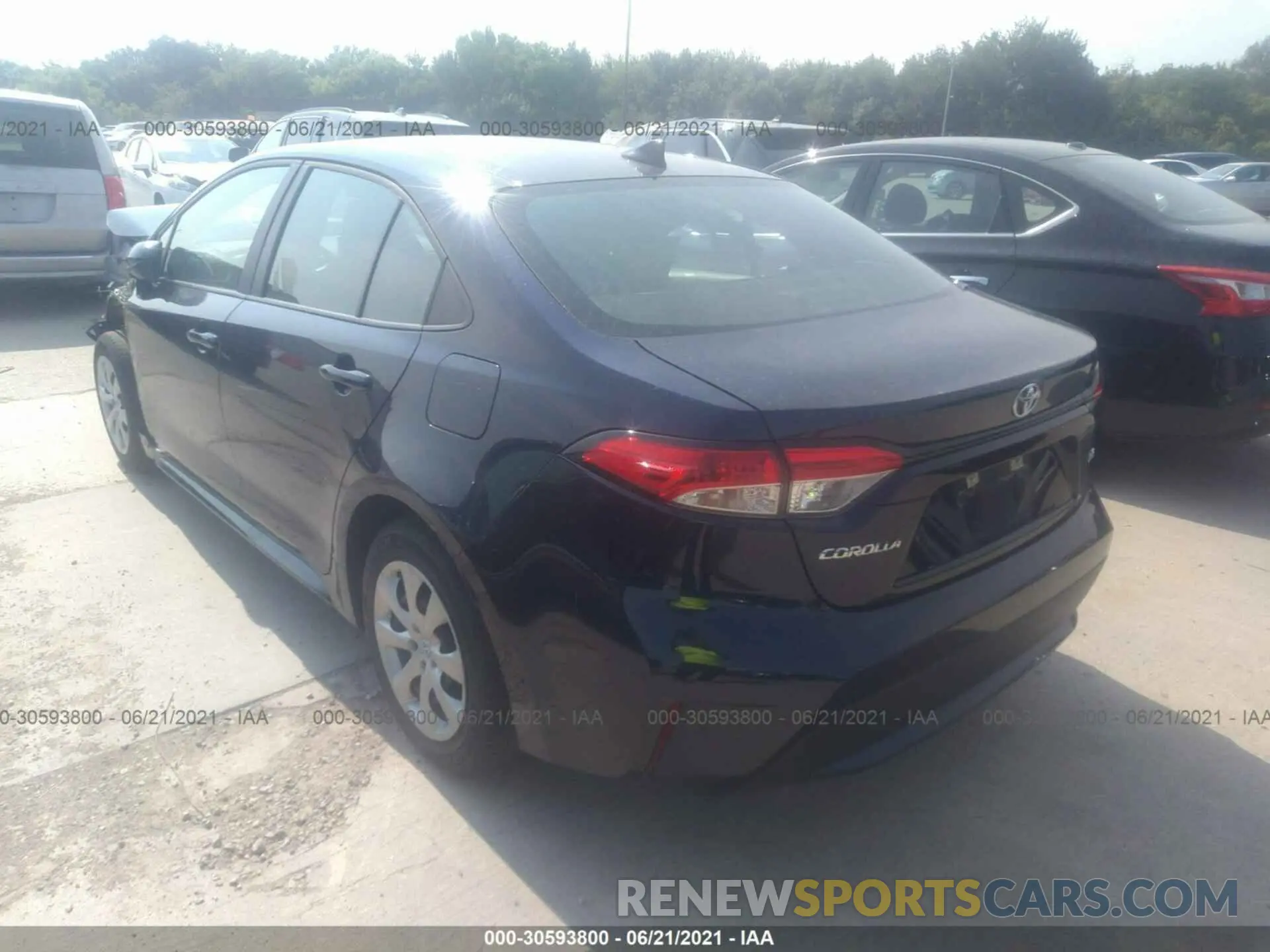 3 Photograph of a damaged car 5YFEPMAE3MP190889 TOYOTA COROLLA 2021