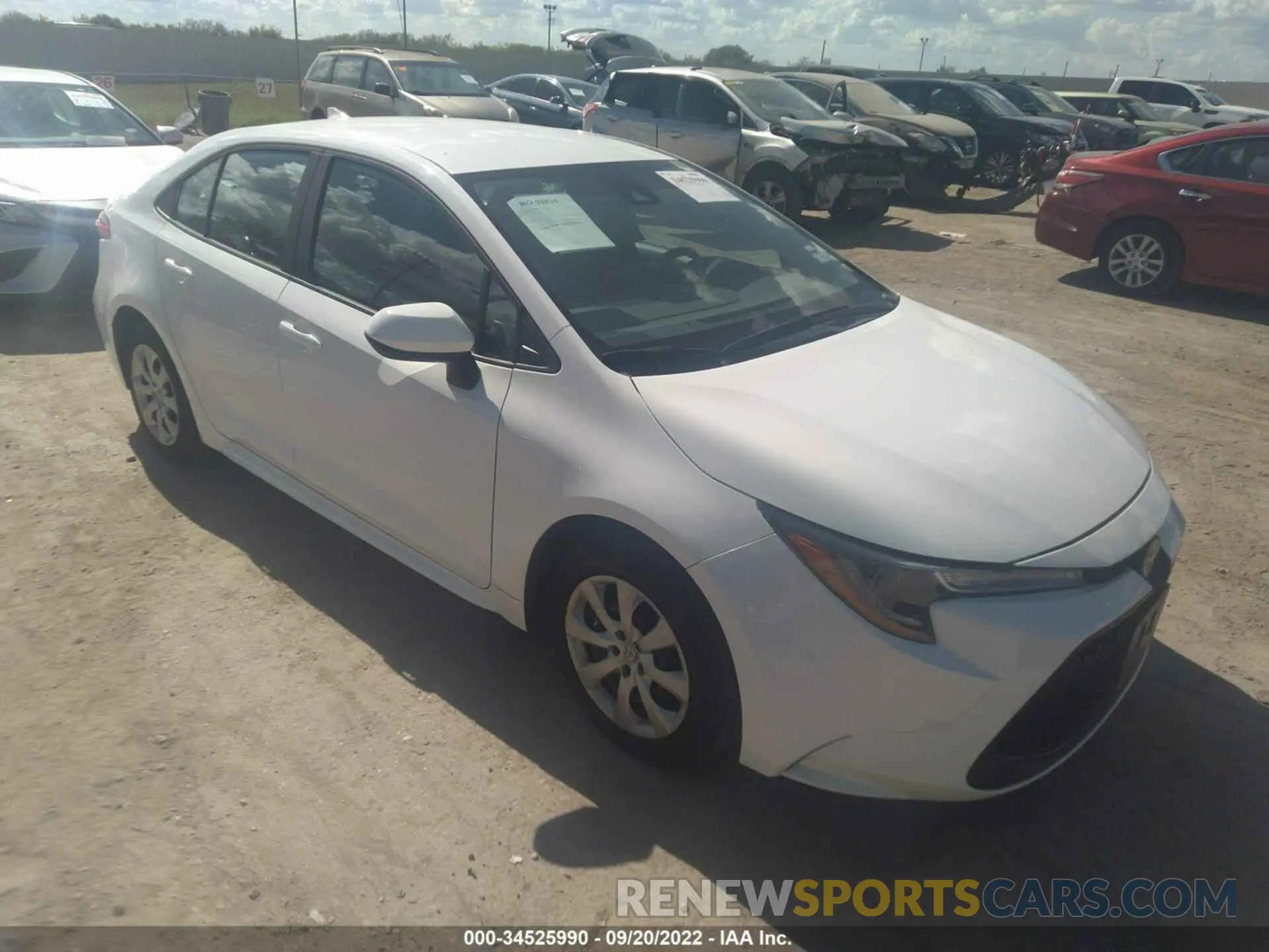 1 Фотография поврежденного автомобиля 5YFEPMAE3MP192741 TOYOTA COROLLA 2021