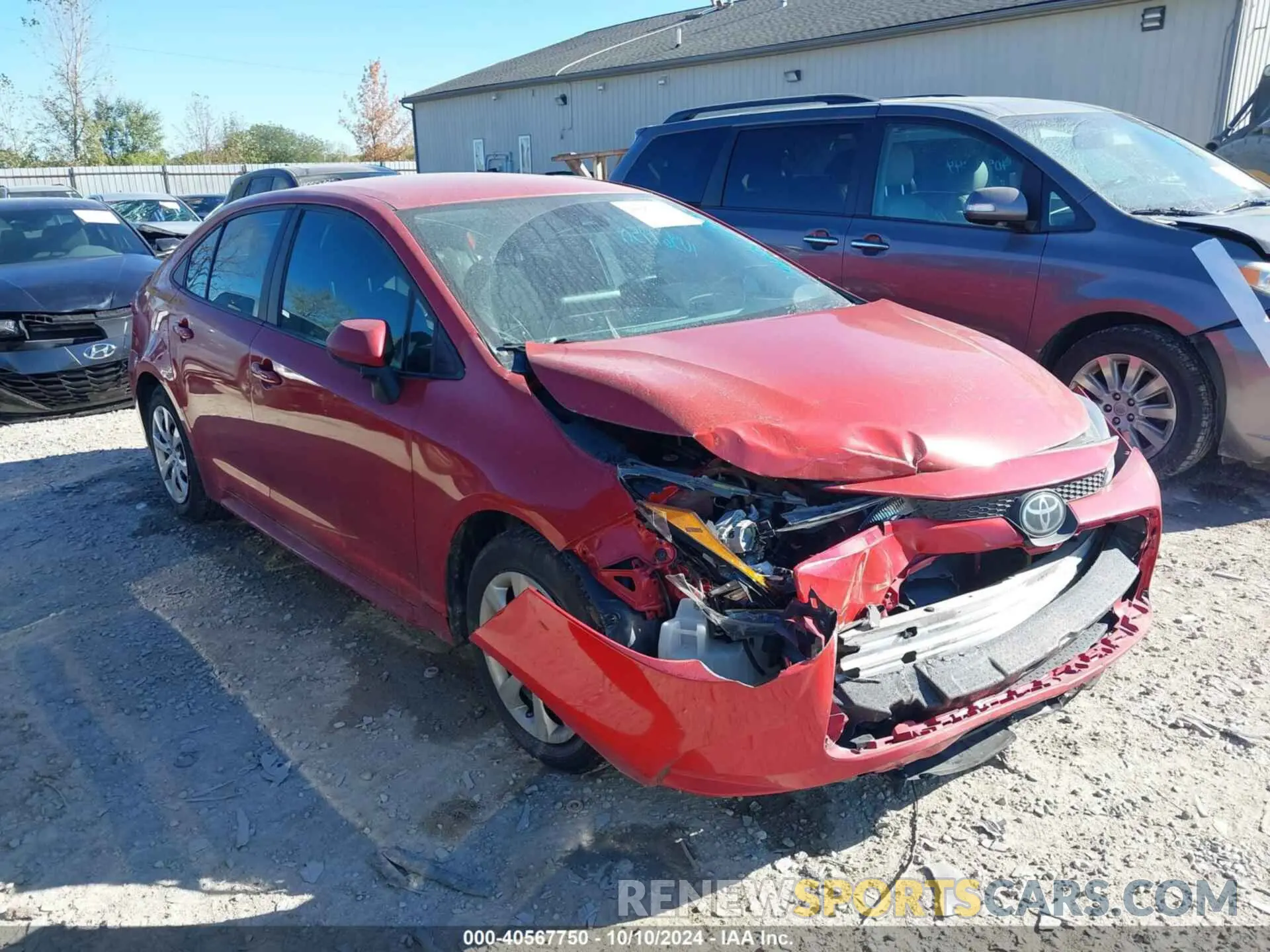 1 Photograph of a damaged car 5YFEPMAE3MP205536 TOYOTA COROLLA 2021