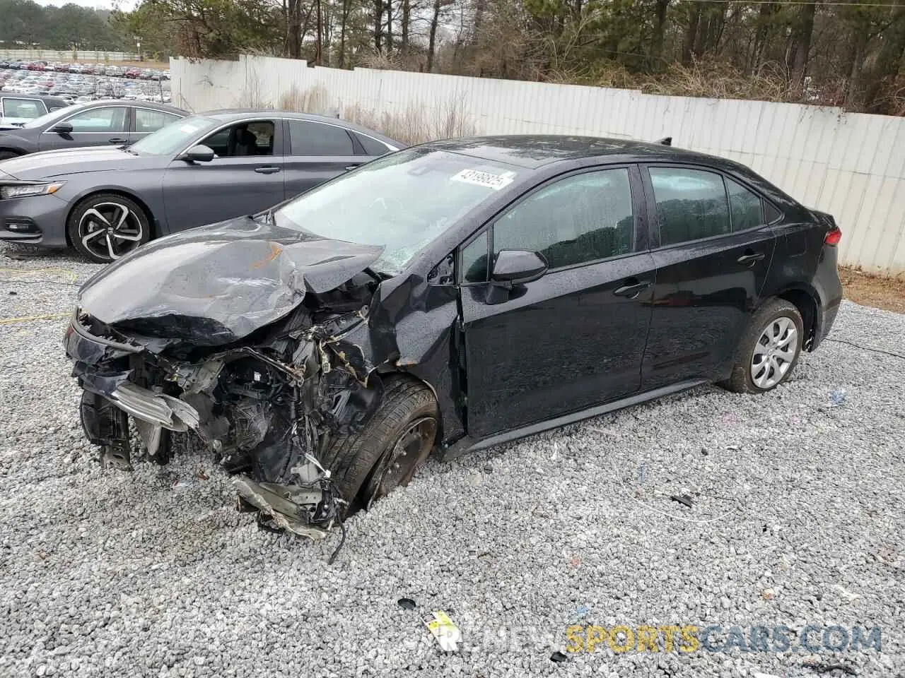1 Photograph of a damaged car 5YFEPMAE3MP223079 TOYOTA COROLLA 2021