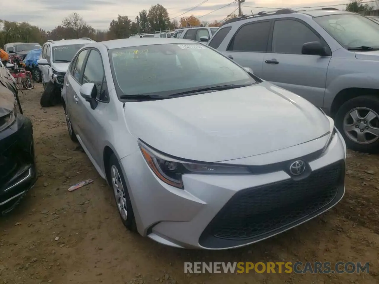 1 Photograph of a damaged car 5YFEPMAE3MP232297 TOYOTA COROLLA 2021