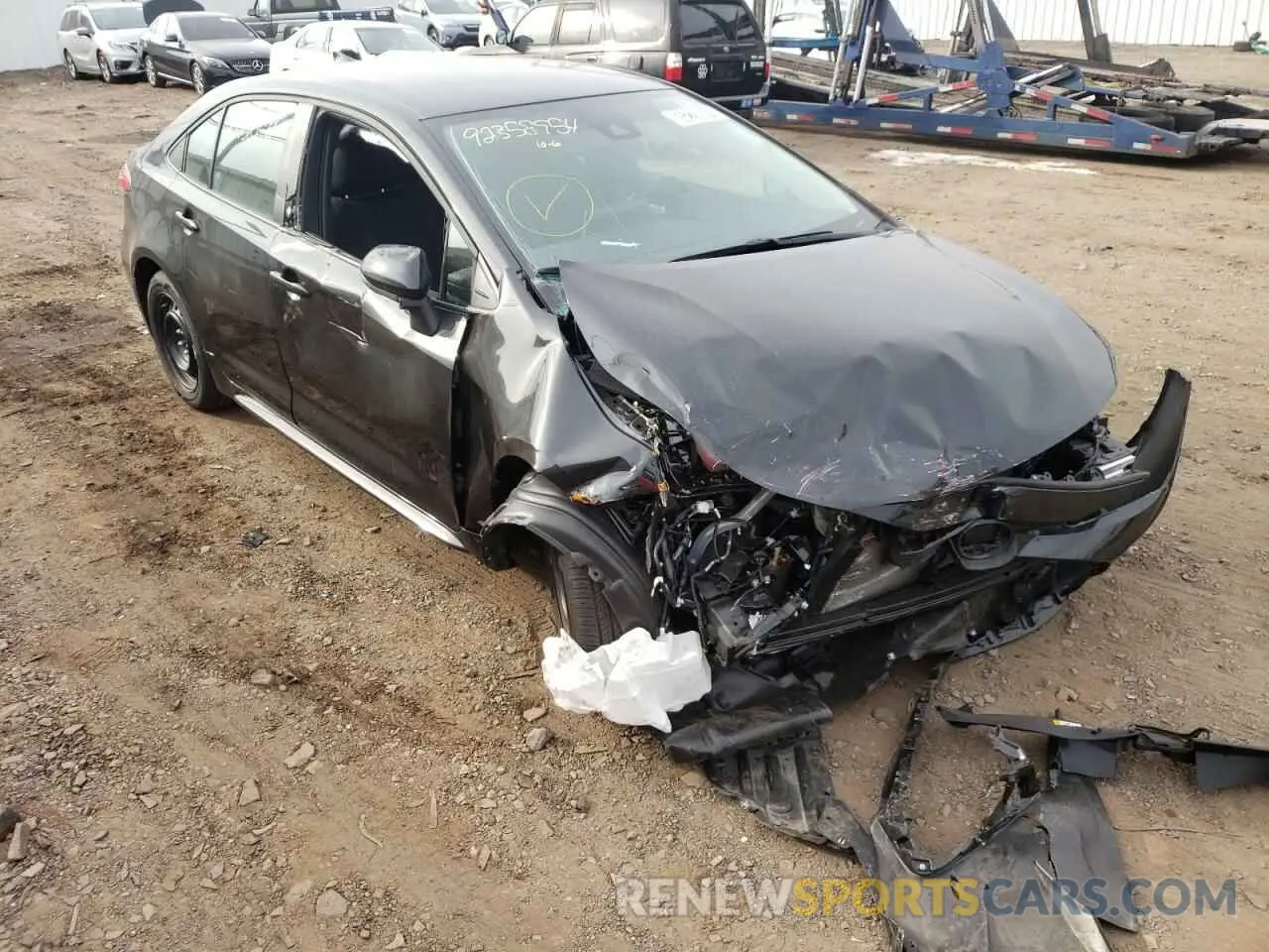 1 Photograph of a damaged car 5YFEPMAE3MP232719 TOYOTA COROLLA 2021