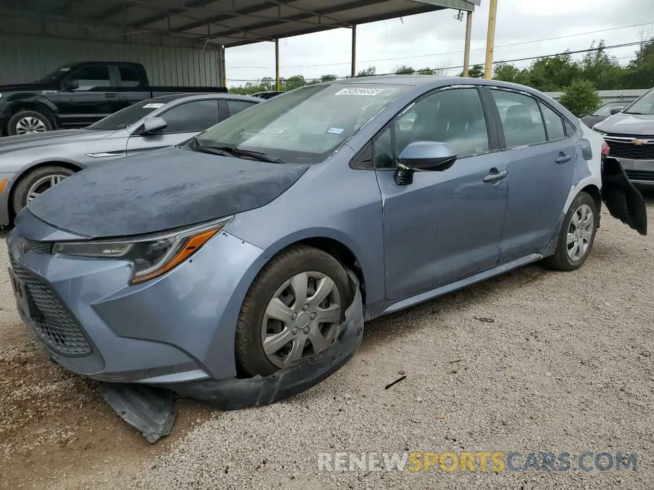 1 Photograph of a damaged car 5YFEPMAE3MP246846 TOYOTA COROLLA 2021