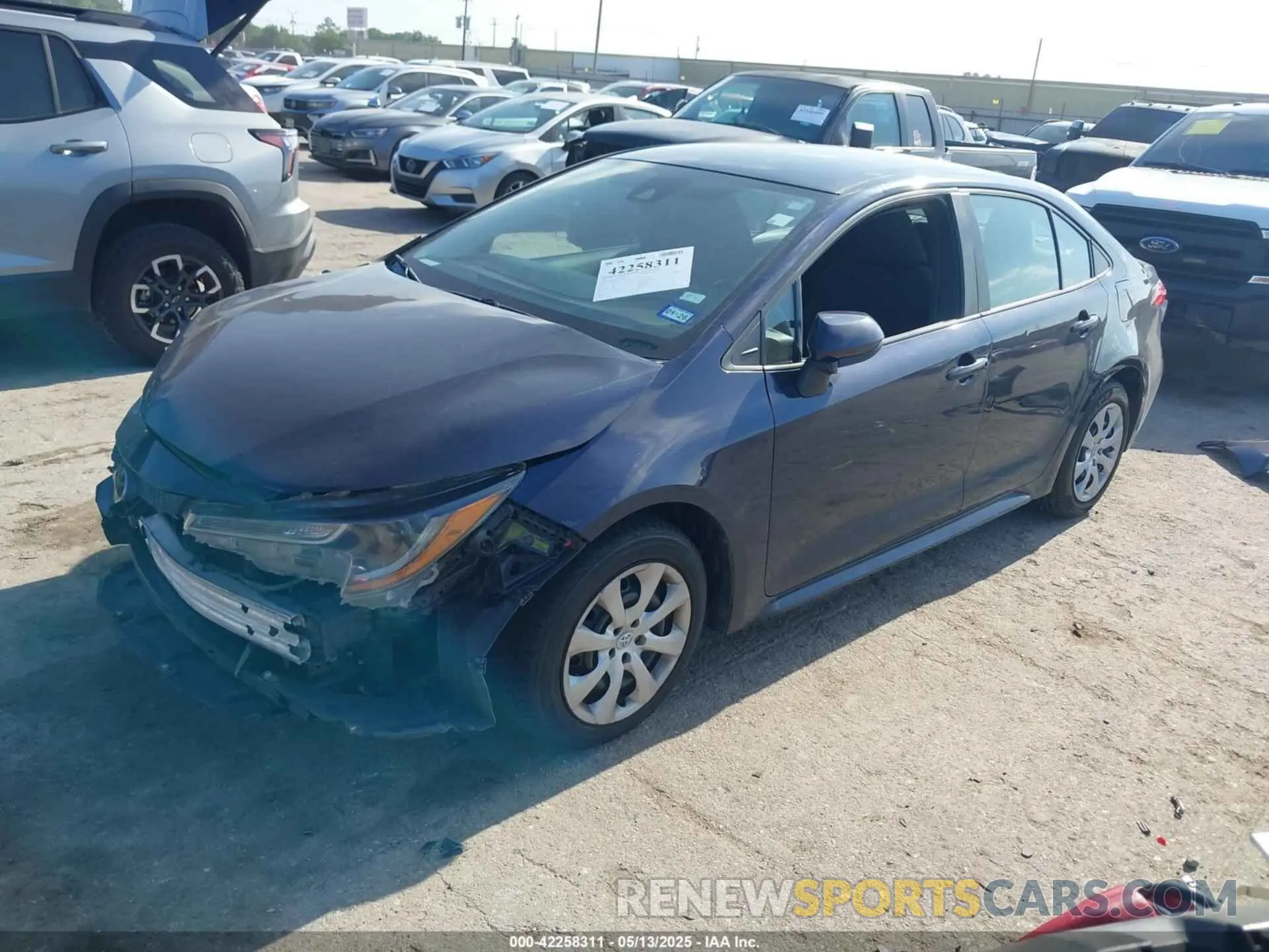 2 Photograph of a damaged car 5YFEPMAE3MP249018 TOYOTA COROLLA 2021