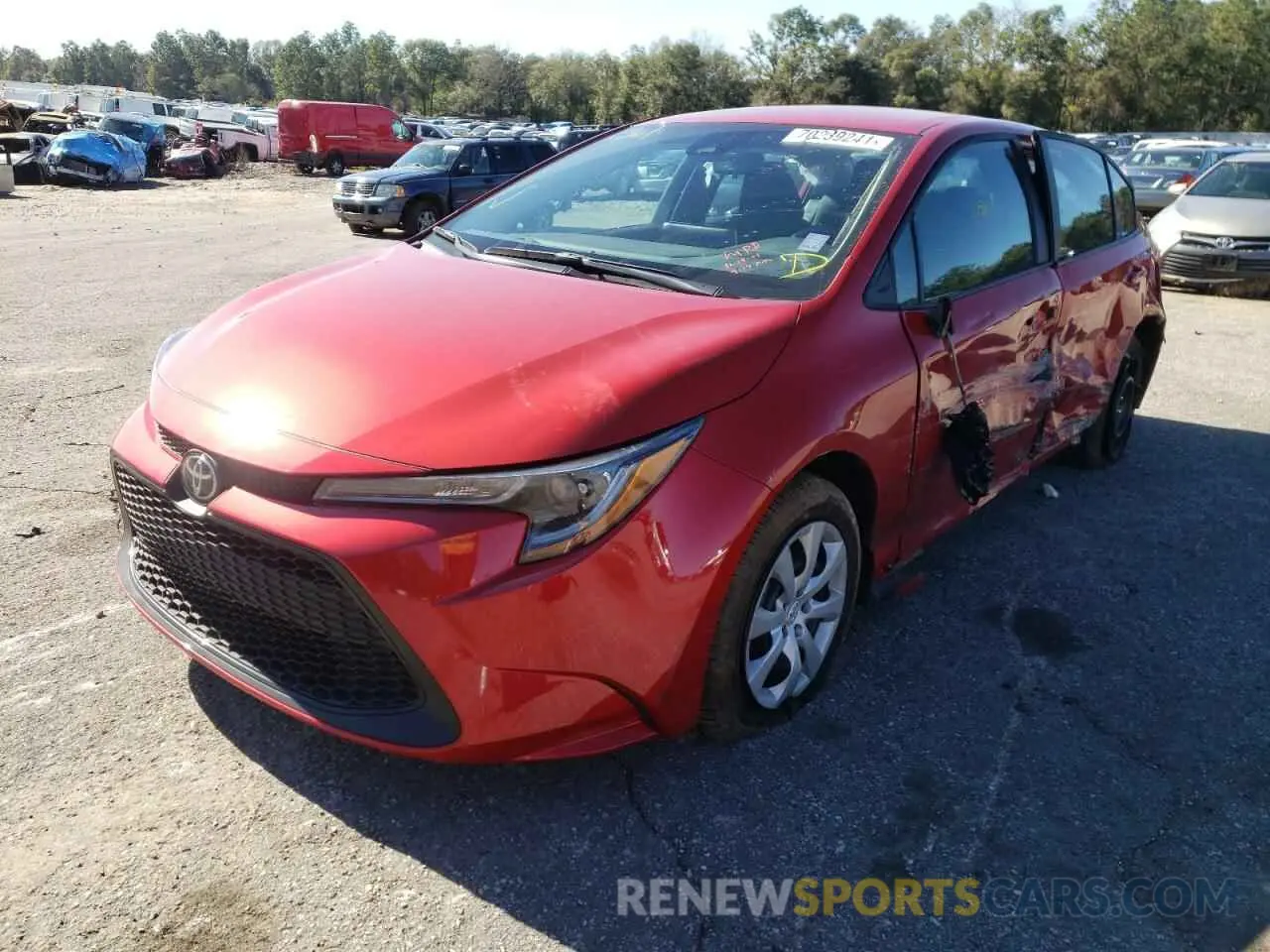 2 Фотография поврежденного автомобиля 5YFEPMAE3MP251089 TOYOTA COROLLA 2021