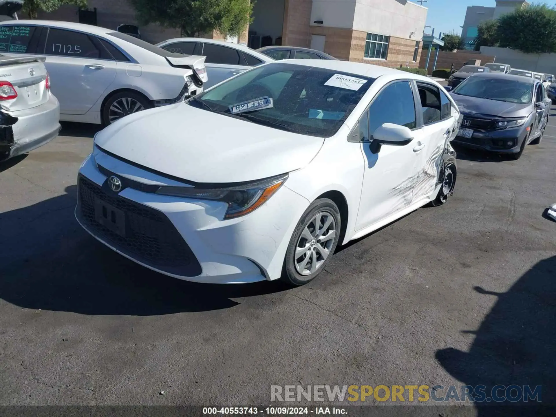 2 Photograph of a damaged car 5YFEPMAE3MP257054 TOYOTA COROLLA 2021