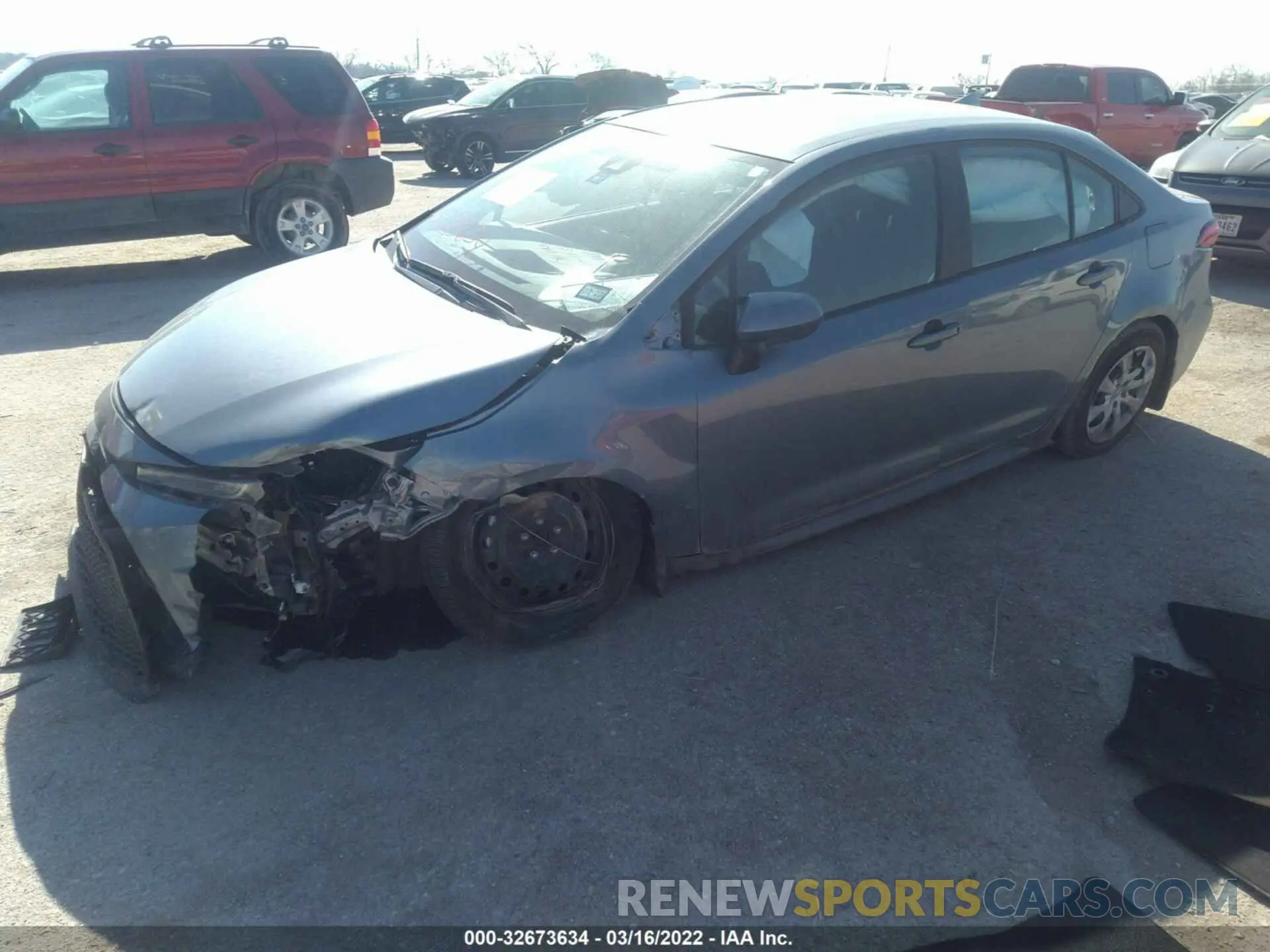 2 Photograph of a damaged car 5YFEPMAE3MP267390 TOYOTA COROLLA 2021