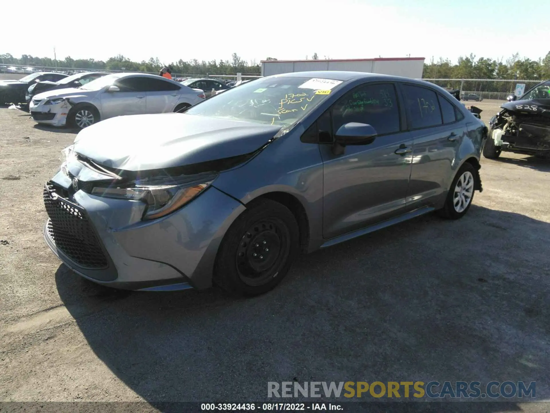 2 Фотография поврежденного автомобиля 5YFEPMAE4MP153110 TOYOTA COROLLA 2021