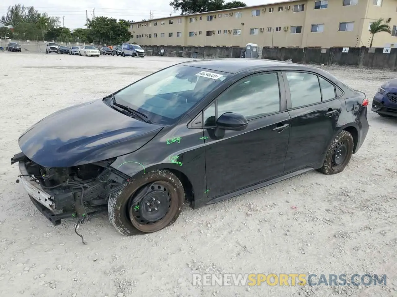 1 Фотография поврежденного автомобиля 5YFEPMAE4MP177469 TOYOTA COROLLA 2021