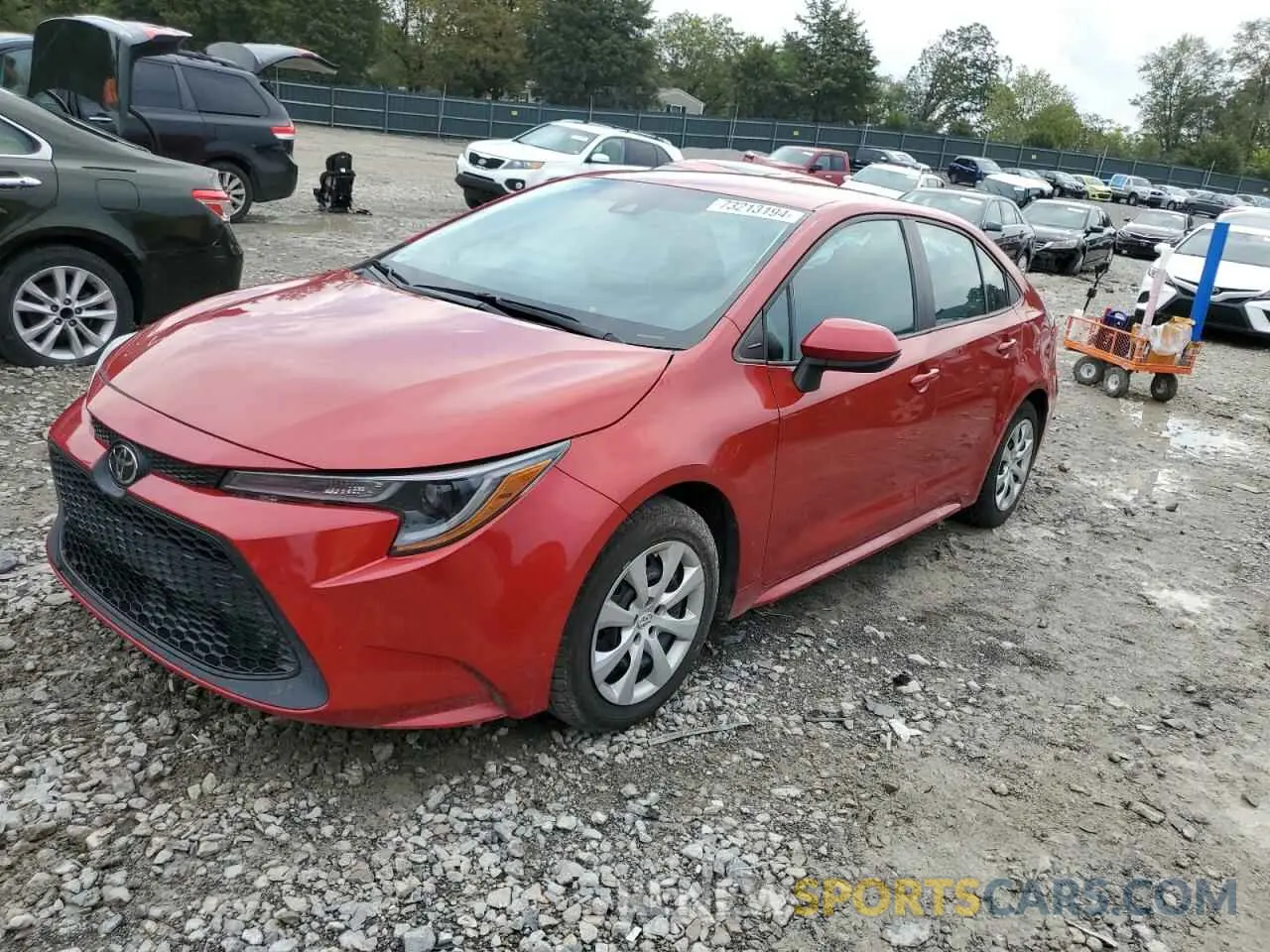 1 Фотография поврежденного автомобиля 5YFEPMAE4MP182526 TOYOTA COROLLA 2021