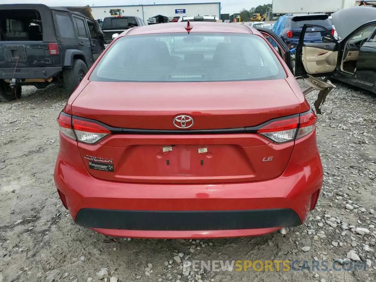 6 Фотография поврежденного автомобиля 5YFEPMAE4MP182526 TOYOTA COROLLA 2021