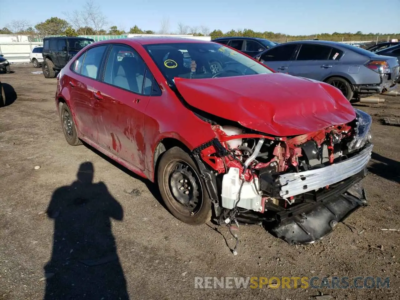 1 Photograph of a damaged car 5YFEPMAE4MP194434 TOYOTA COROLLA 2021