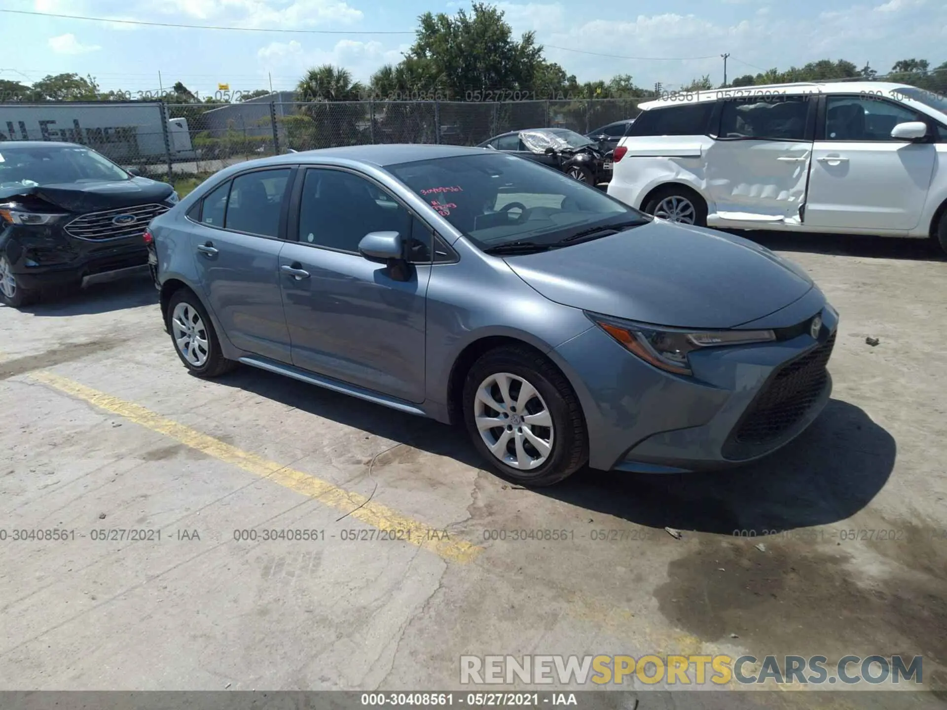 1 Photograph of a damaged car 5YFEPMAE4MP208154 TOYOTA COROLLA 2021