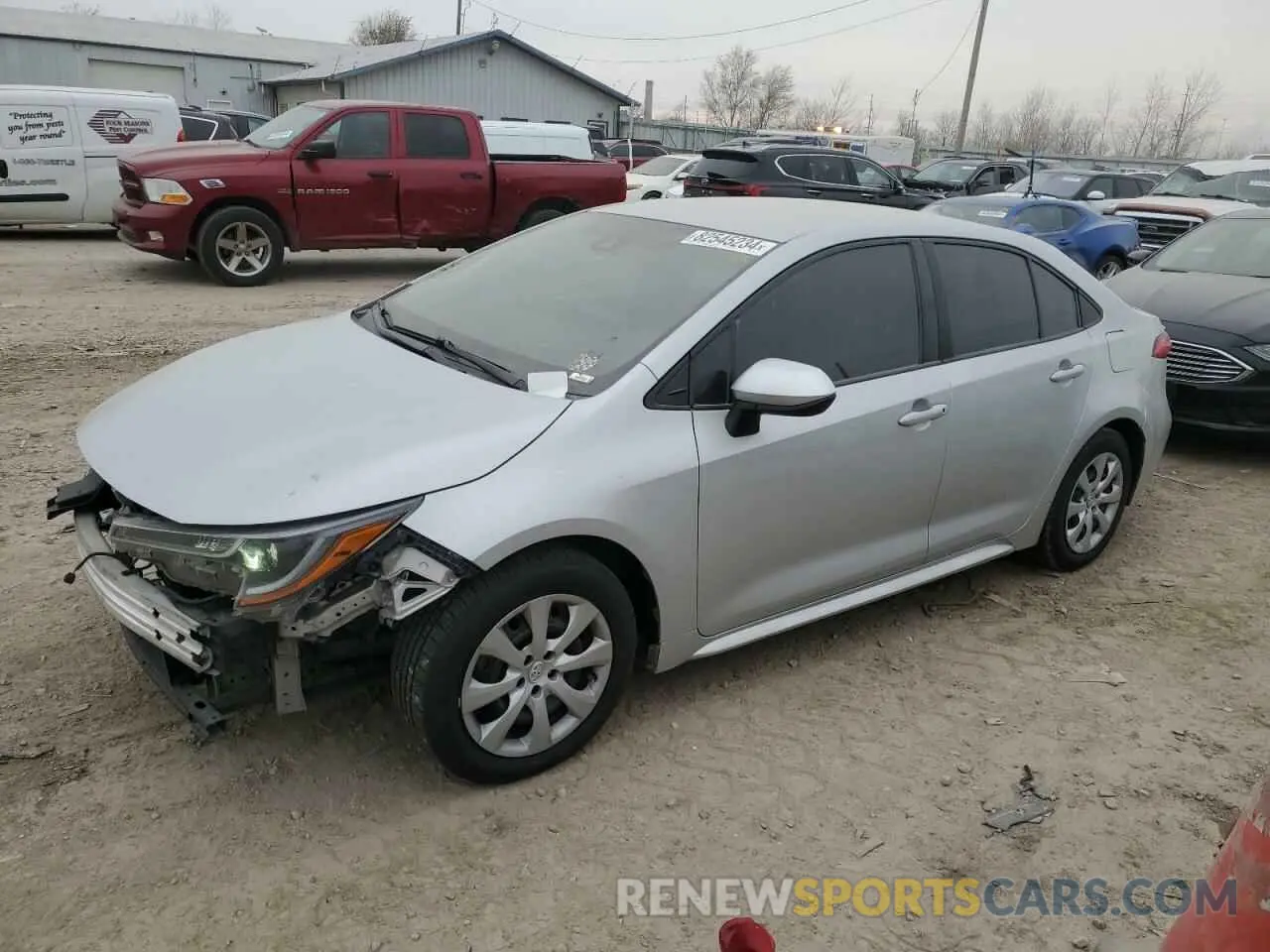 1 Photograph of a damaged car 5YFEPMAE5MP155996 TOYOTA COROLLA 2021