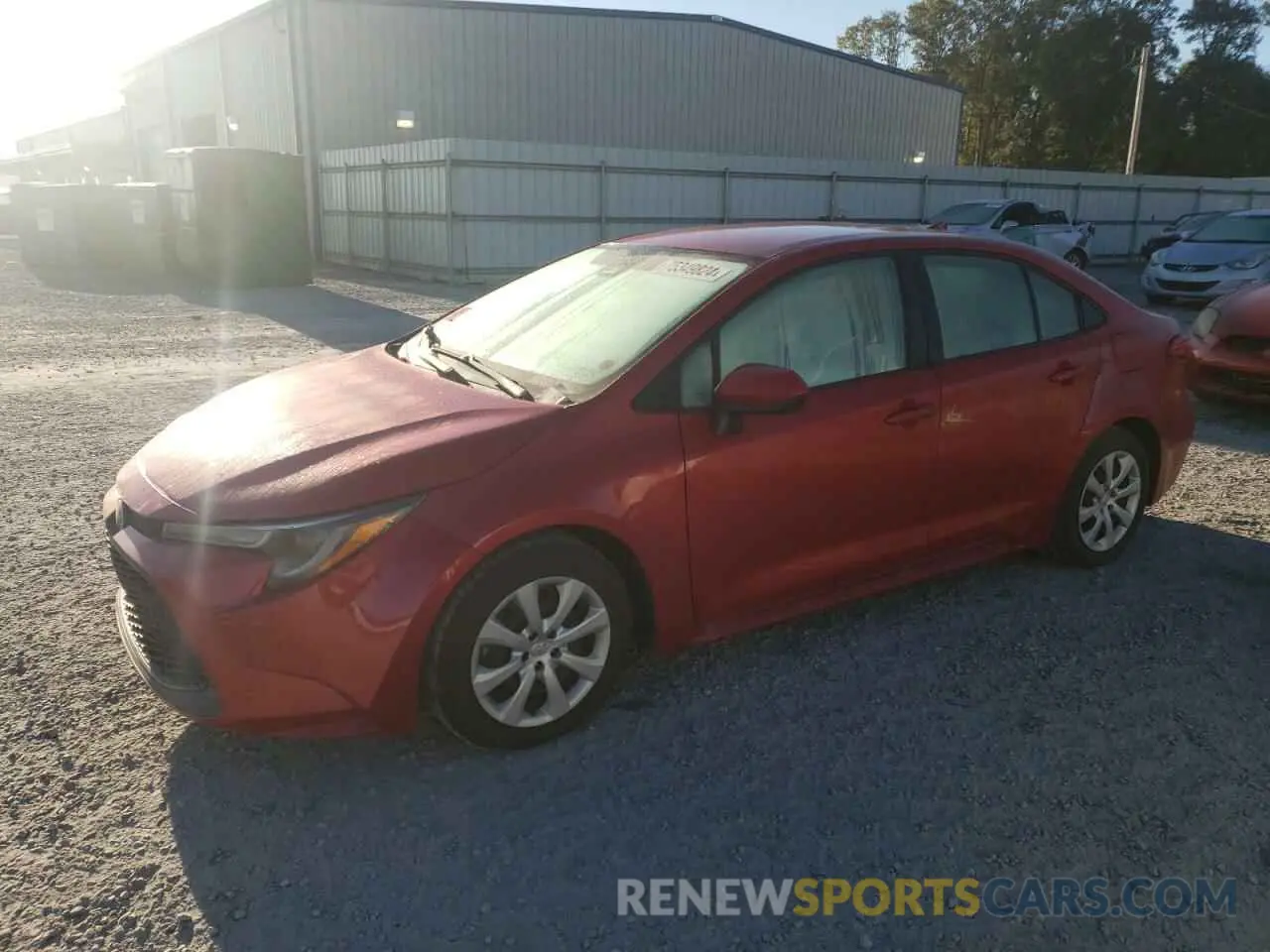 1 Photograph of a damaged car 5YFEPMAE5MP165170 TOYOTA COROLLA 2021