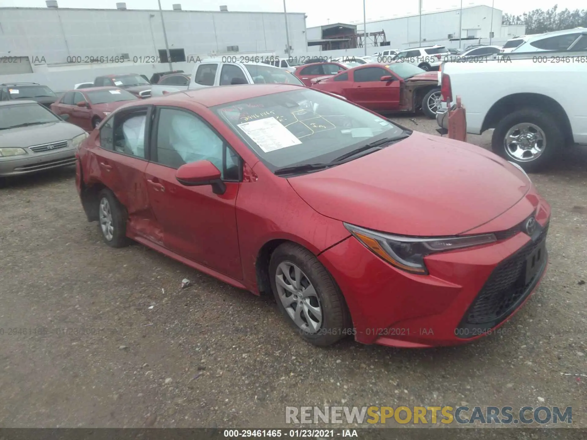 1 Photograph of a damaged car 5YFEPMAE5MP184706 TOYOTA COROLLA 2021