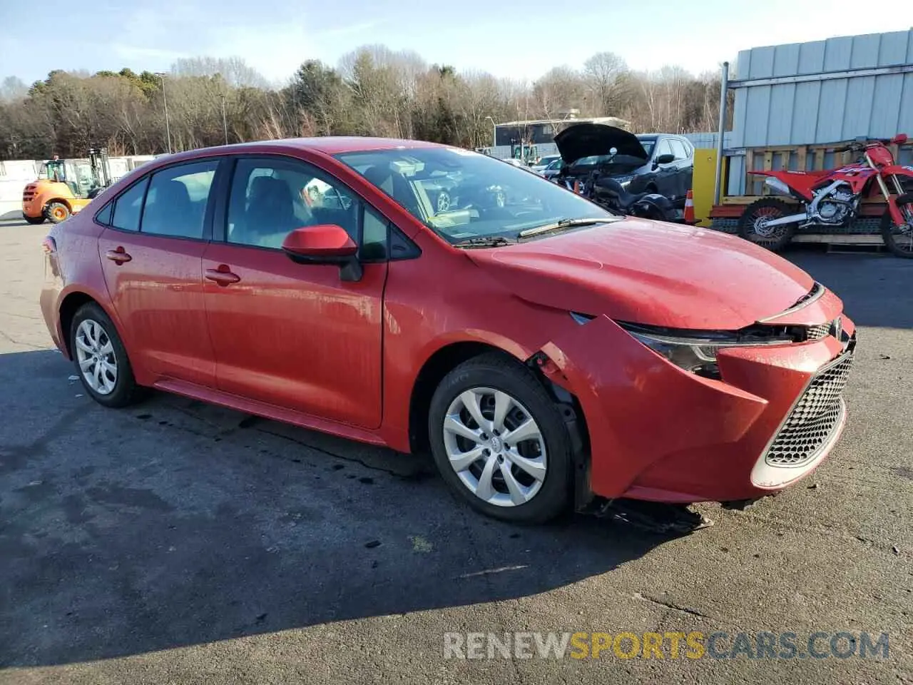 4 Photograph of a damaged car 5YFEPMAE5MP188187 TOYOTA COROLLA 2021