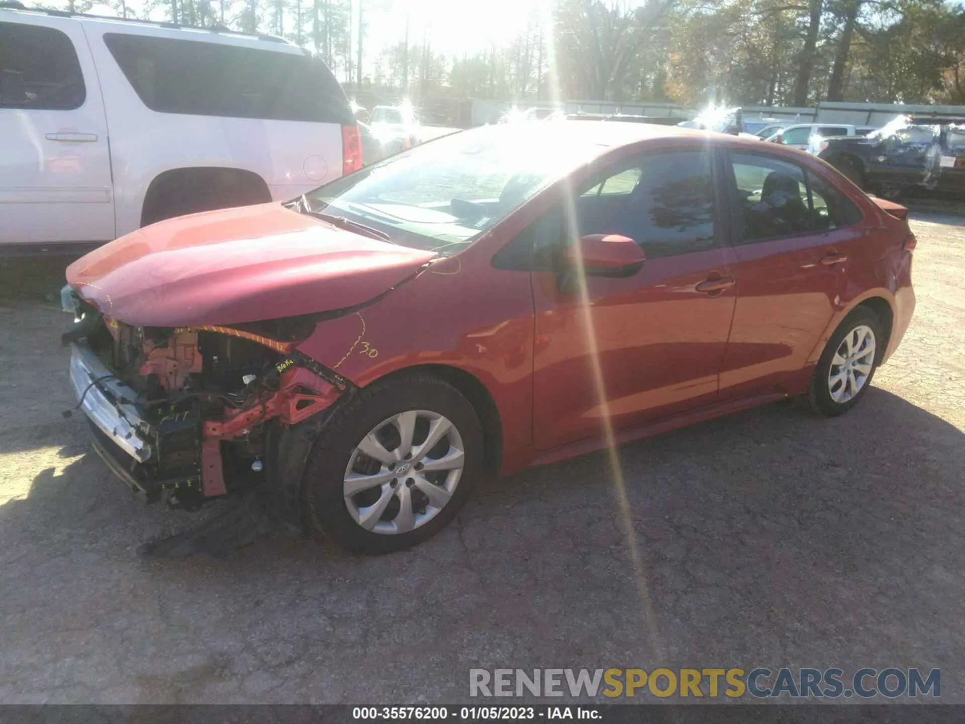 2 Фотография поврежденного автомобиля 5YFEPMAE5MP192482 TOYOTA COROLLA 2021