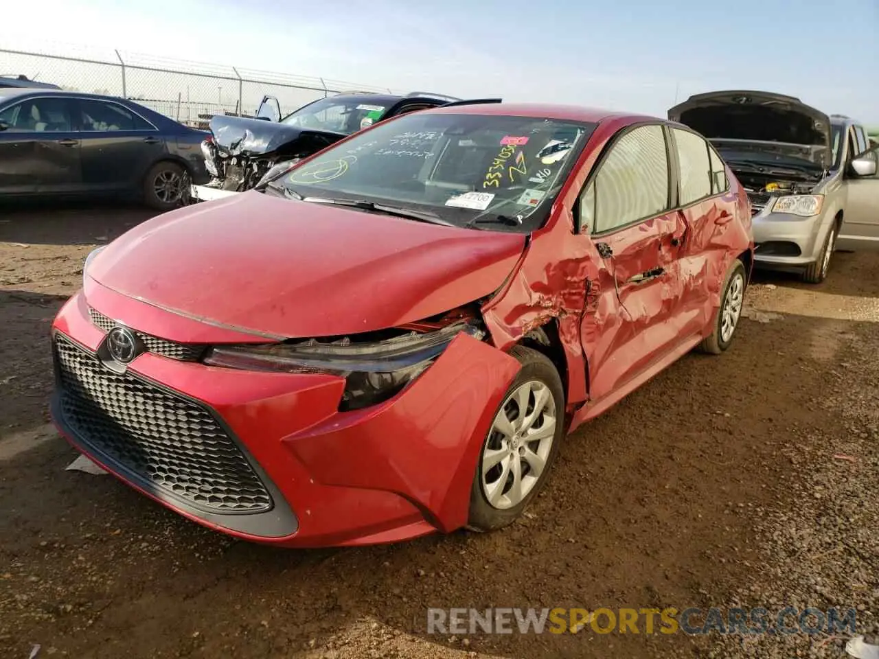 2 Фотография поврежденного автомобиля 5YFEPMAE5MP201990 TOYOTA COROLLA 2021