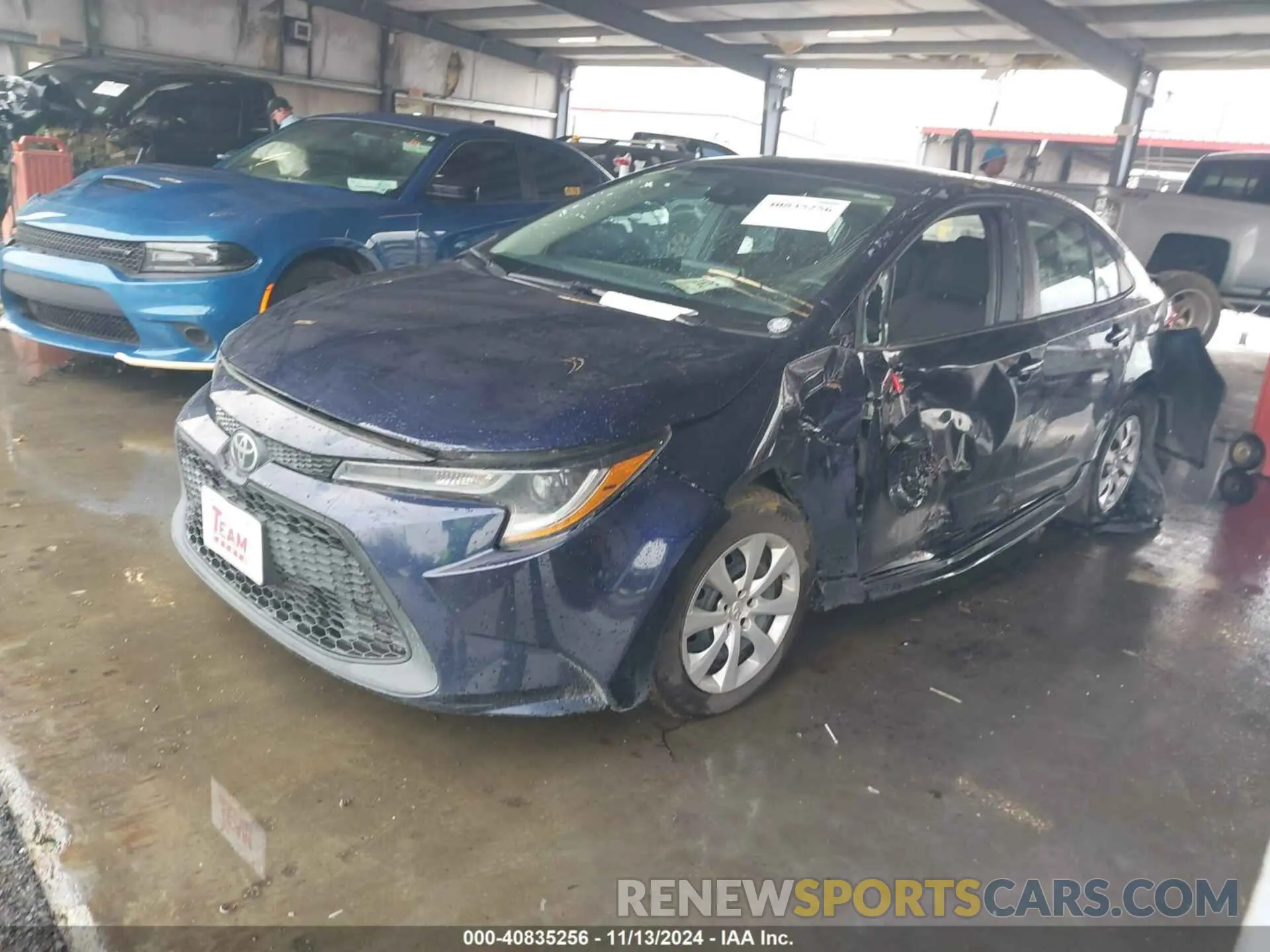 2 Photograph of a damaged car 5YFEPMAE5MP217607 TOYOTA COROLLA 2021