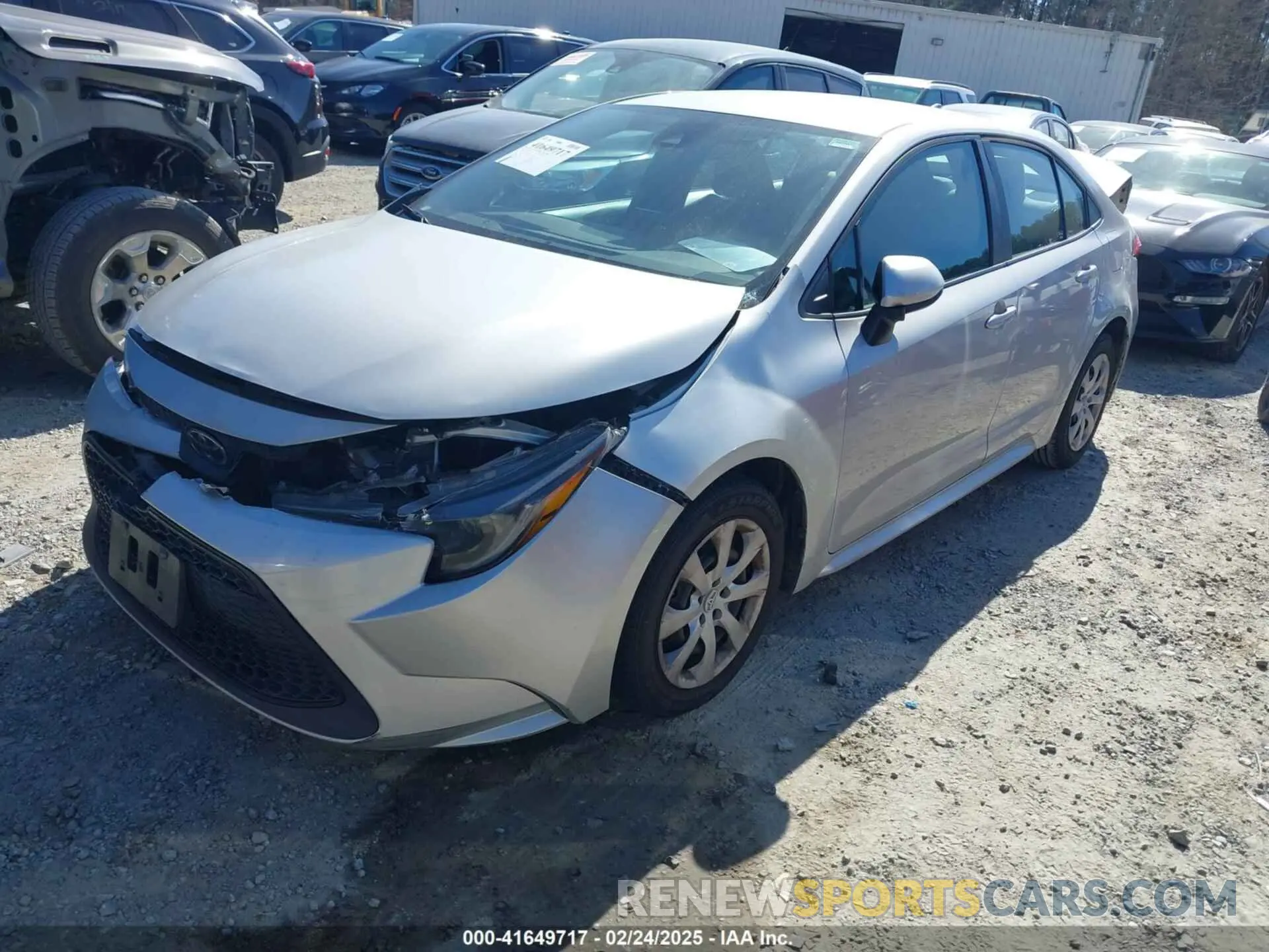 2 Фотография поврежденного автомобиля 5YFEPMAE5MP254186 TOYOTA COROLLA 2021