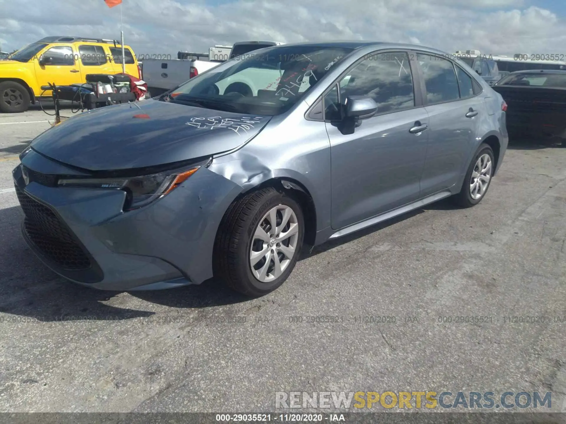 2 Photograph of a damaged car 5YFEPMAE6MP167459 TOYOTA COROLLA 2021