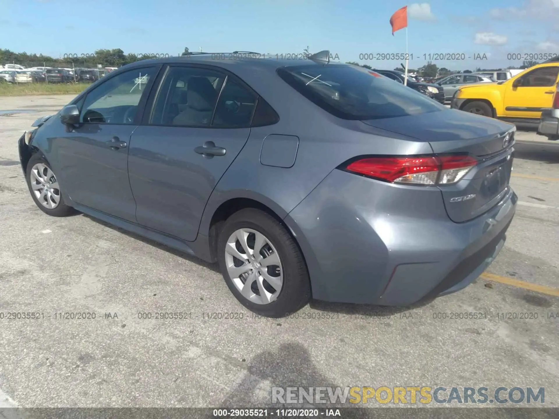 3 Photograph of a damaged car 5YFEPMAE6MP167459 TOYOTA COROLLA 2021